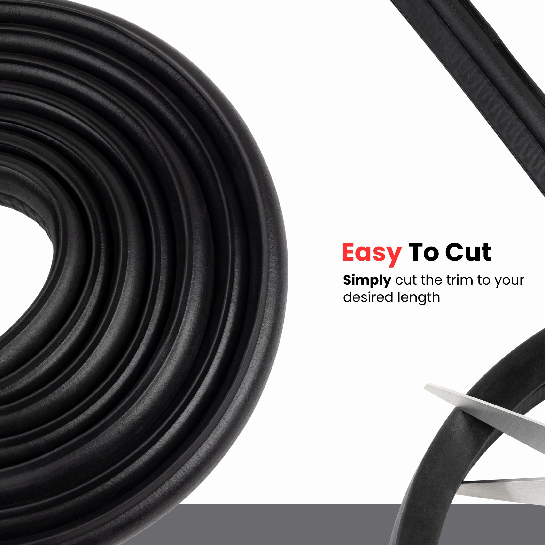 Vertical Bulb Trim Seal Bulb Diameter: 0.5'' Grip Range: 0.039'' To 0.14'' | Trunk, Boot, Lid, Hood, Hatch Rubber (5 Feet)