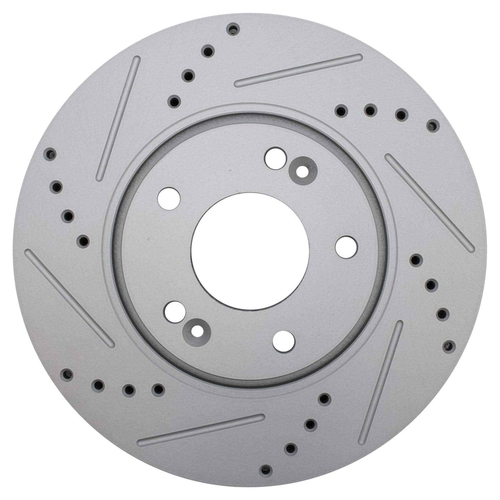 Trq Front Performance Brake Rotor Drilled Slotted Pair For 2010-2015 Forte / 2010-2015 Forte Koup / 2014-2015