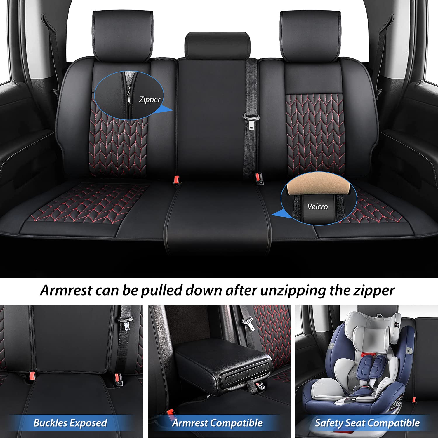 Nilight Car Seat Covers Custom Fit 2009-2024 Ram 1500 And 2010-2024 2500 3500 Crew Cabs Mega Cab Waterproof Leather Cushion For