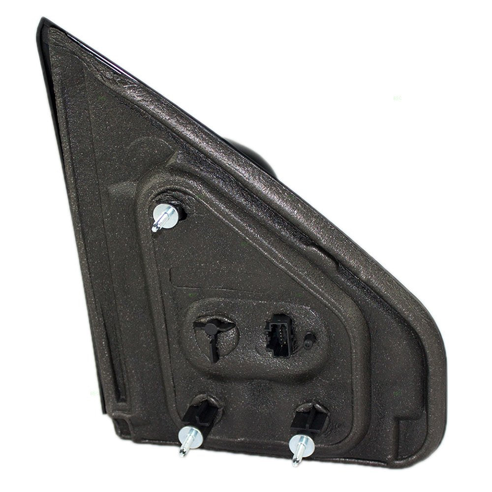 Brock Drivers Power Side View Mirror Heated Signal Reflector Textured Pedestal Type Replacement For 09-14 Ford F-150 Pickup Truc