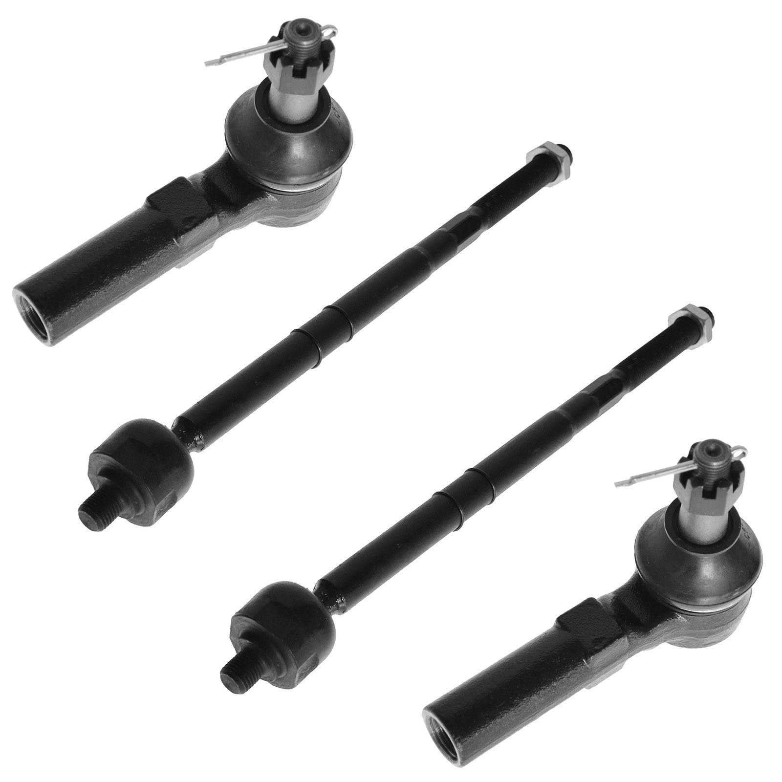 Trq Front Tie Rod Set Compatible With 2001-2007 Ford Escape 2001-2006 Mazda Tribute 2005-2007 Mercury Mariner