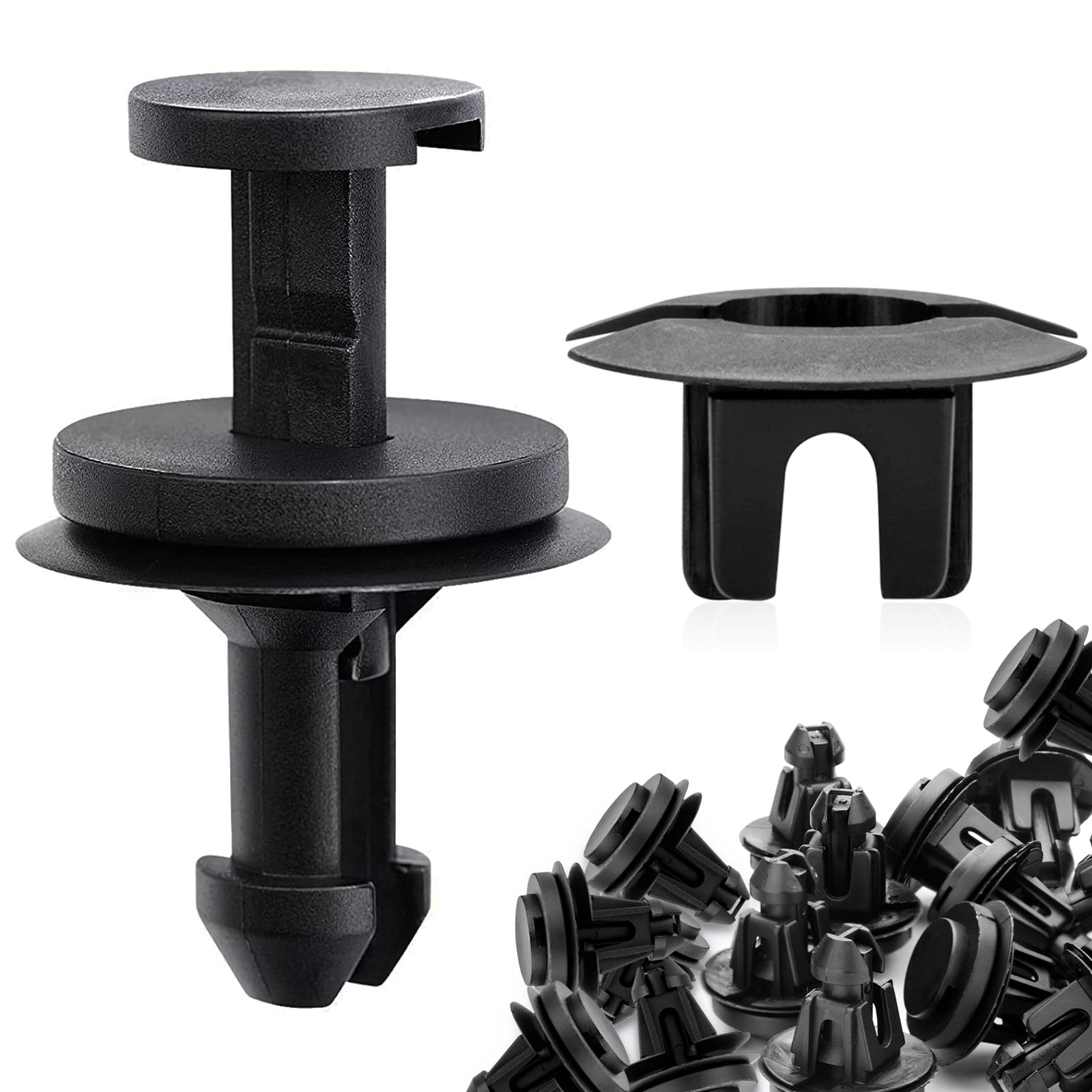 AOIT 15 Sets Air Deflecter Retainer Clips & Grommets, Front Bumper Clip Compatible with Che vrolet Silverado Colorado Avalanche 