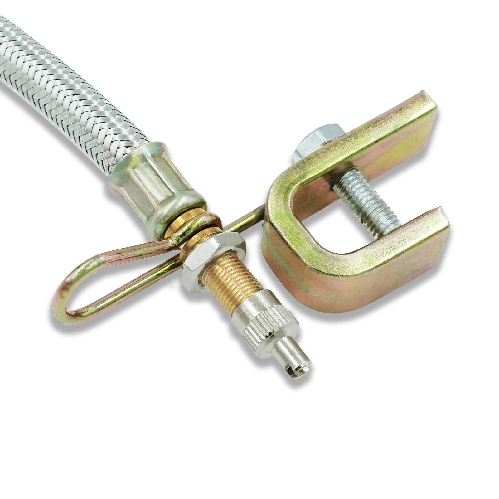 Ckauto 4 Pcs 12''/300Mm Metal Valve Stem Extenders, Universal Valve Stem Extensions Made Of Epdm Rubber, Fit For Heavy Vehicles,