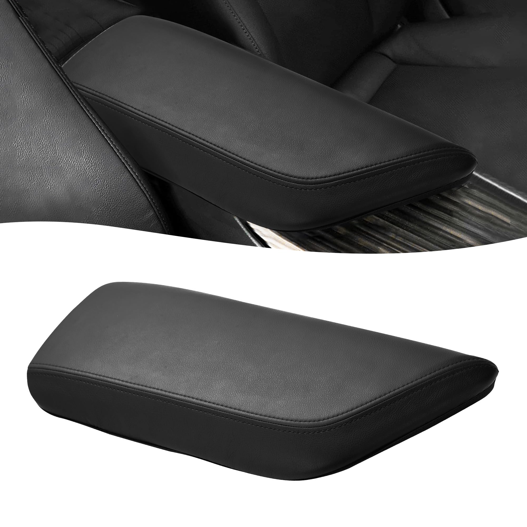 KBH Center Console Armrest Cover for Toyota Camry 2018 2019 2020 2021 2022 2023 2024, Car Arm Rest Protector, Vinyl Leather Trim
