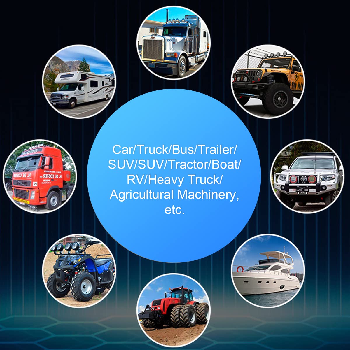 Hipopy 2Pcs Led License Plate Light, 12V/24V Waterproof 6-Smd License Plate Lamp Tail Light For Most Cars, Trucks, Trailer, Buses, Step Courtesy Light, Dome/Cargo Lights (Yellow)