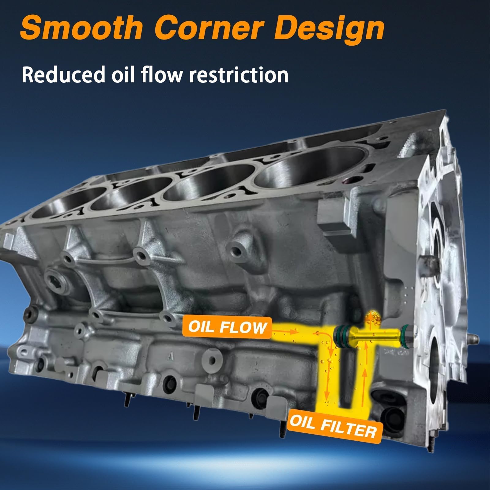 EVRBUL Engine Block Oil Gallery Plug Billet Aluminum Rear Passage Plug Oil Diverter Barbell Dumbbell Shaped Oil Galley Plug Comp