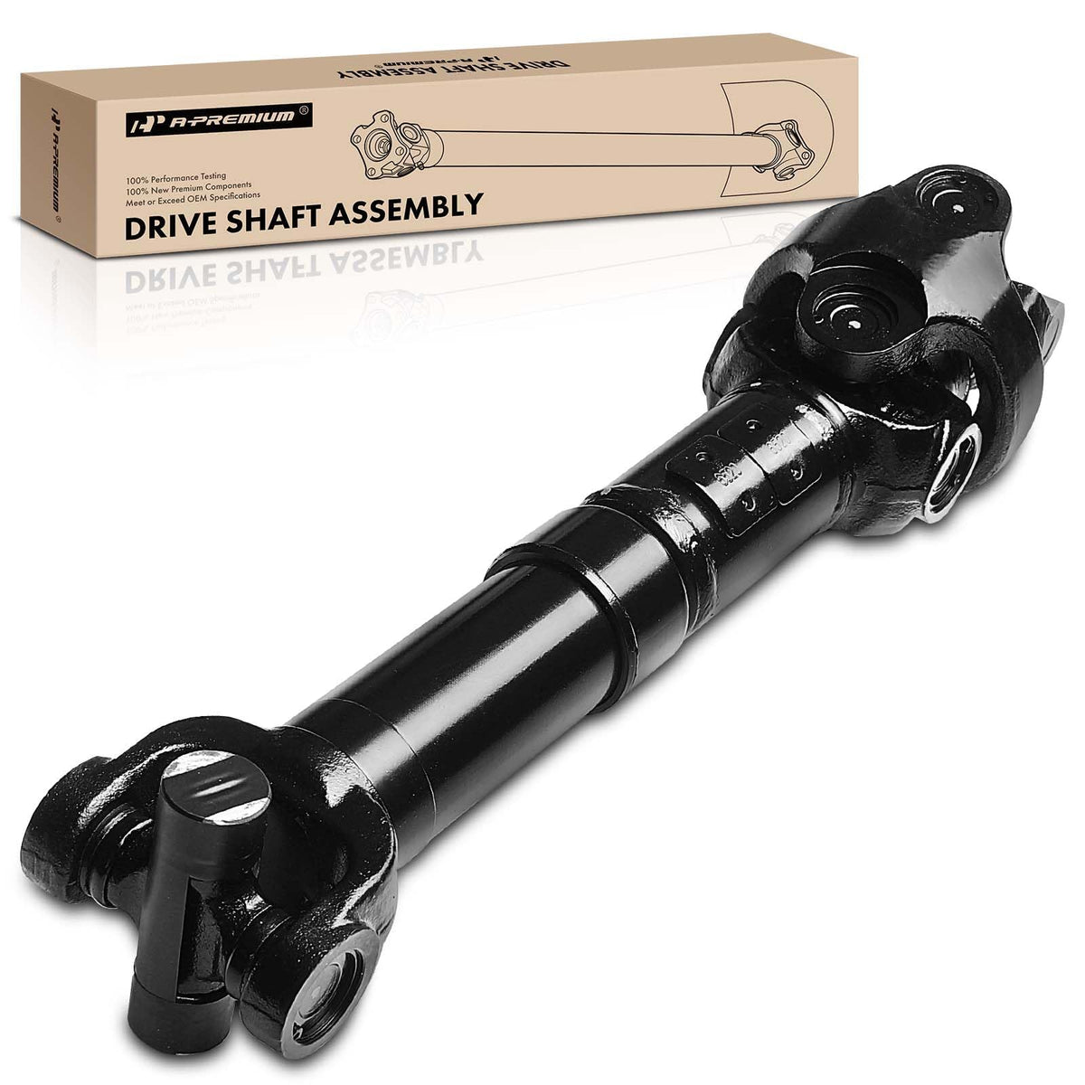 A-Premium Rear Driveshaft Assembly Compatible with Jeep Wrangler TJ 1997-2006 | 4WD, for 2-6 Lift | Fits 2.4L 2.5L 4.0L Engi