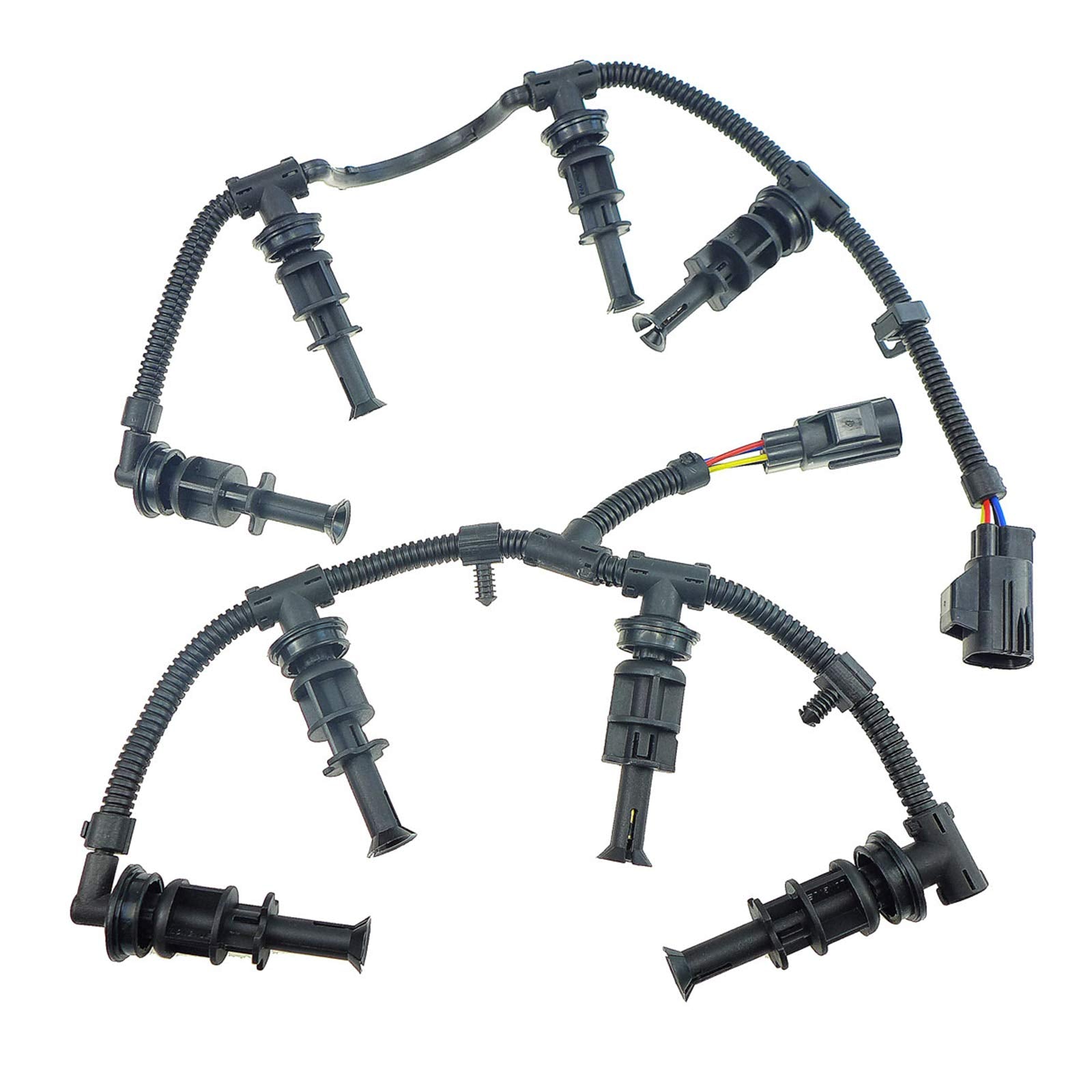 Tikscience Glow Plug Wire Wiring Harness, Fits For Ford F-250 F-350 F-450 F-550 2008 2009 2010 Diesel Super Duty 6.4L Engine,Lef