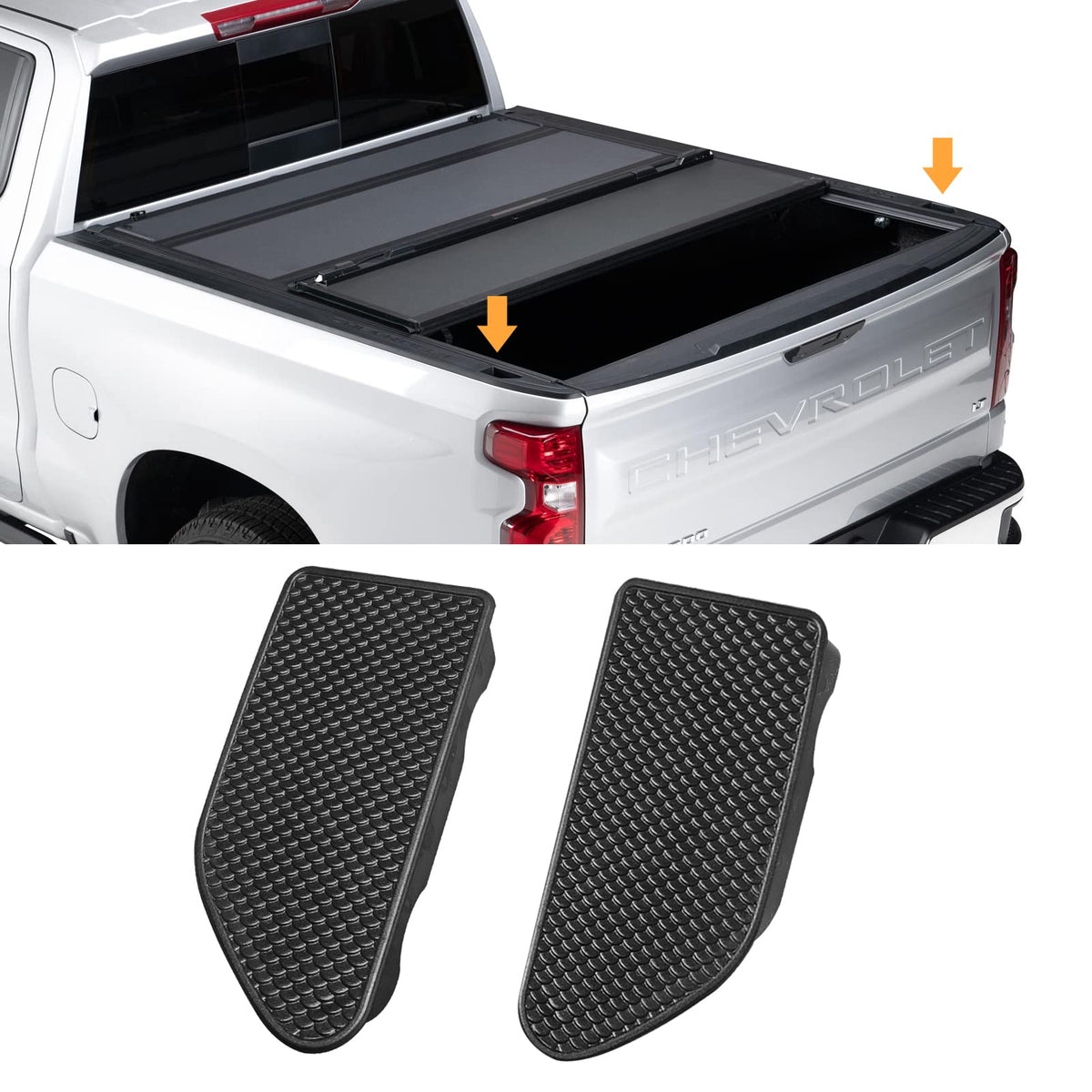 Moonlinks Bed Rail Stake Pocket Covers Compatible With Gmc Sierra 1500/Chevy Sil WBCARB09Y854NZJ