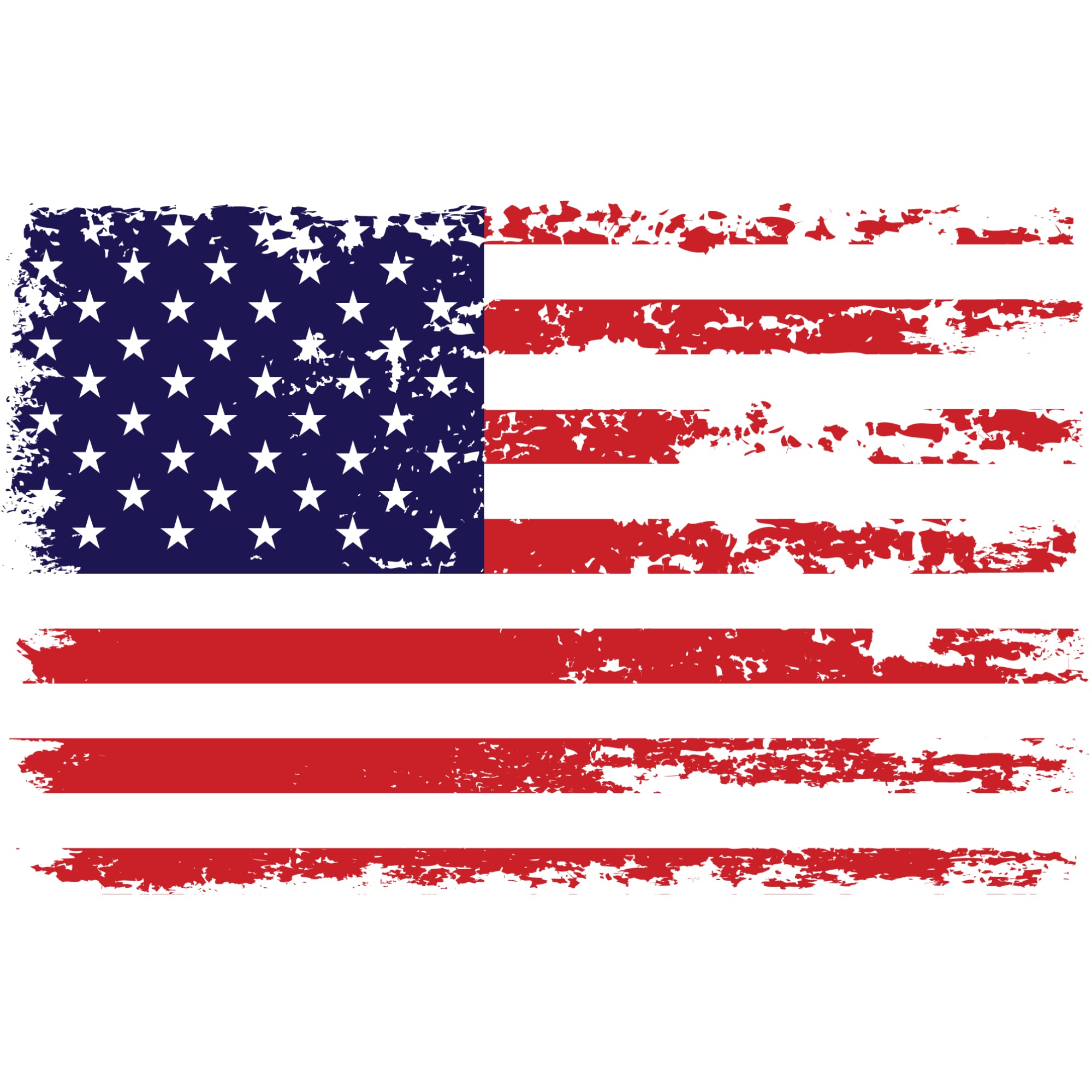 Stickios American Flag Decal - Tattered American Flag Sticker For Cars, Trucks & Windows - Patriotic Flag Decal Made In The Usa
