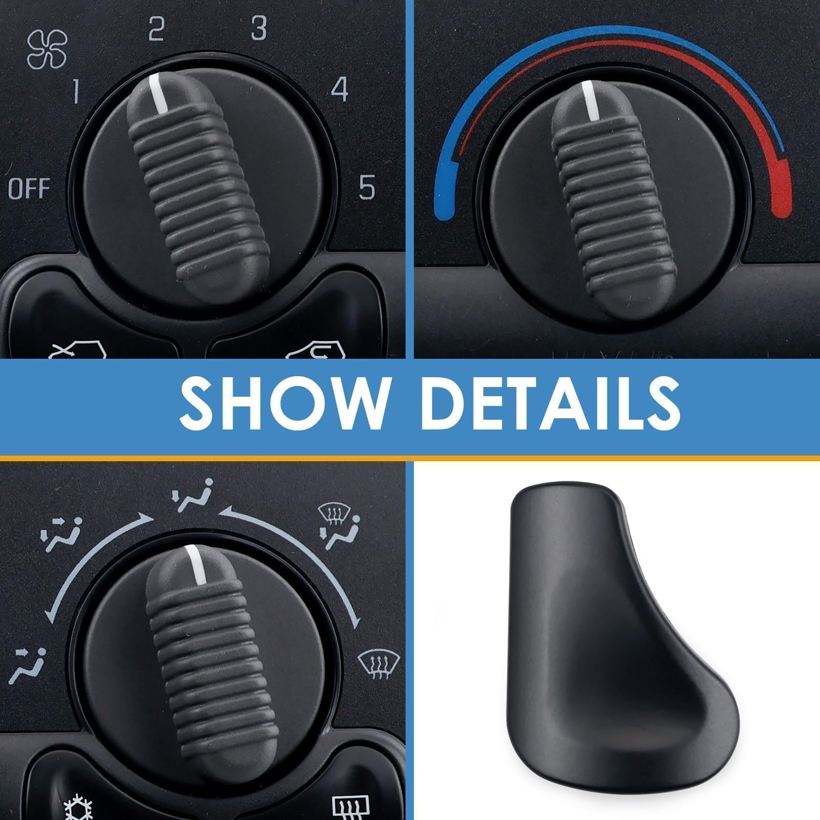 599-218 Front Climate Control Module Compatible with 1999-2002 Chevrolet Silverado 1500 2500 3500 HD 1999-2002 GMC Sierra 1500 2