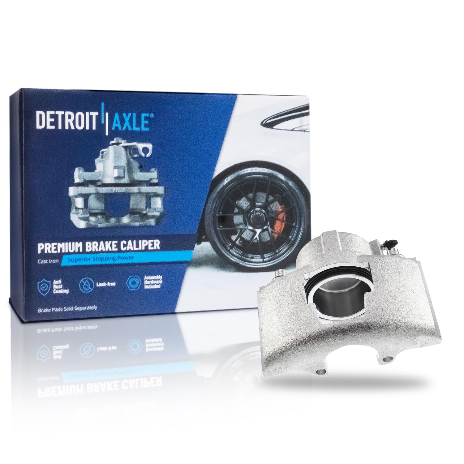 Detroit Axle - Front Right Disc Brake Caliper Replacement for GMC Chevrolet C3500 K3500 Express Savana C35 Dodge Ram 2500 3500 4