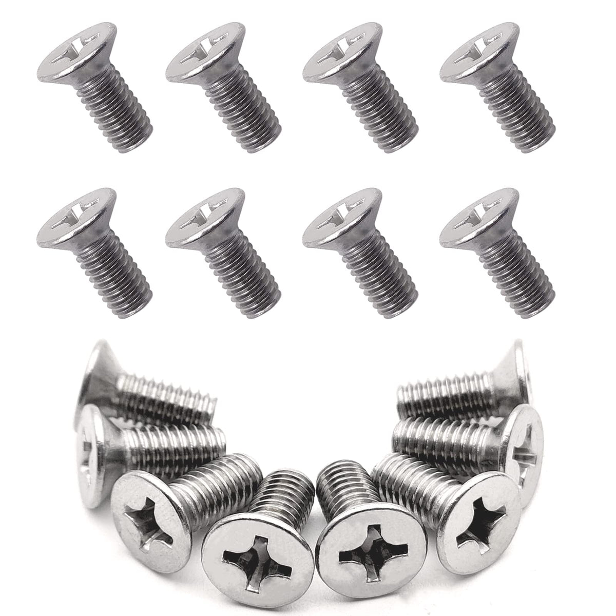 8pcs Stainless Steel Brake Disc Rotor Screws 93600-06014-0H- Compatible With Honda, Acura, Hyundai and Kia Models, Stainless Ste