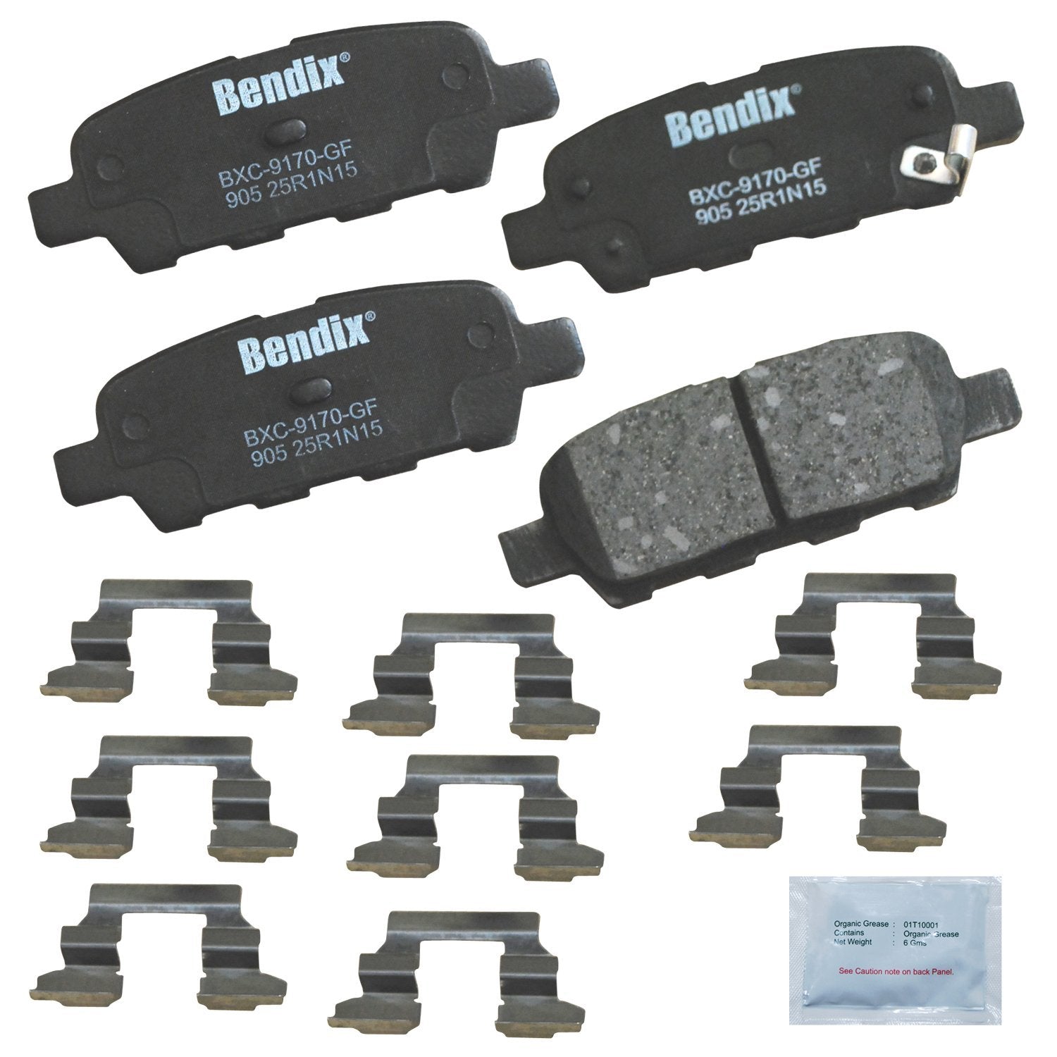 Bendix Priority1 Cfc905 Ceramic Rear Brake Pads For Infiniti Fx35,Fx37,Fx45,G35,M35,M37,M45,M56,Nissan 350Z,Altima,Juke,Leaf,Max