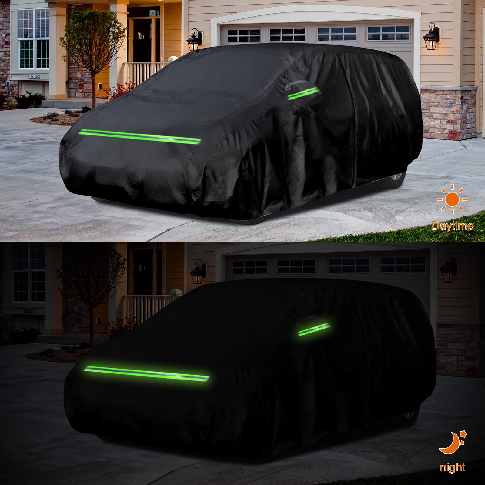 Waterproof Car Cover Replace For 2008-2025 Chrysler Town & Country, Chrysler Pacifica And Dodge Grand Caravan Minivan, 6 Layers