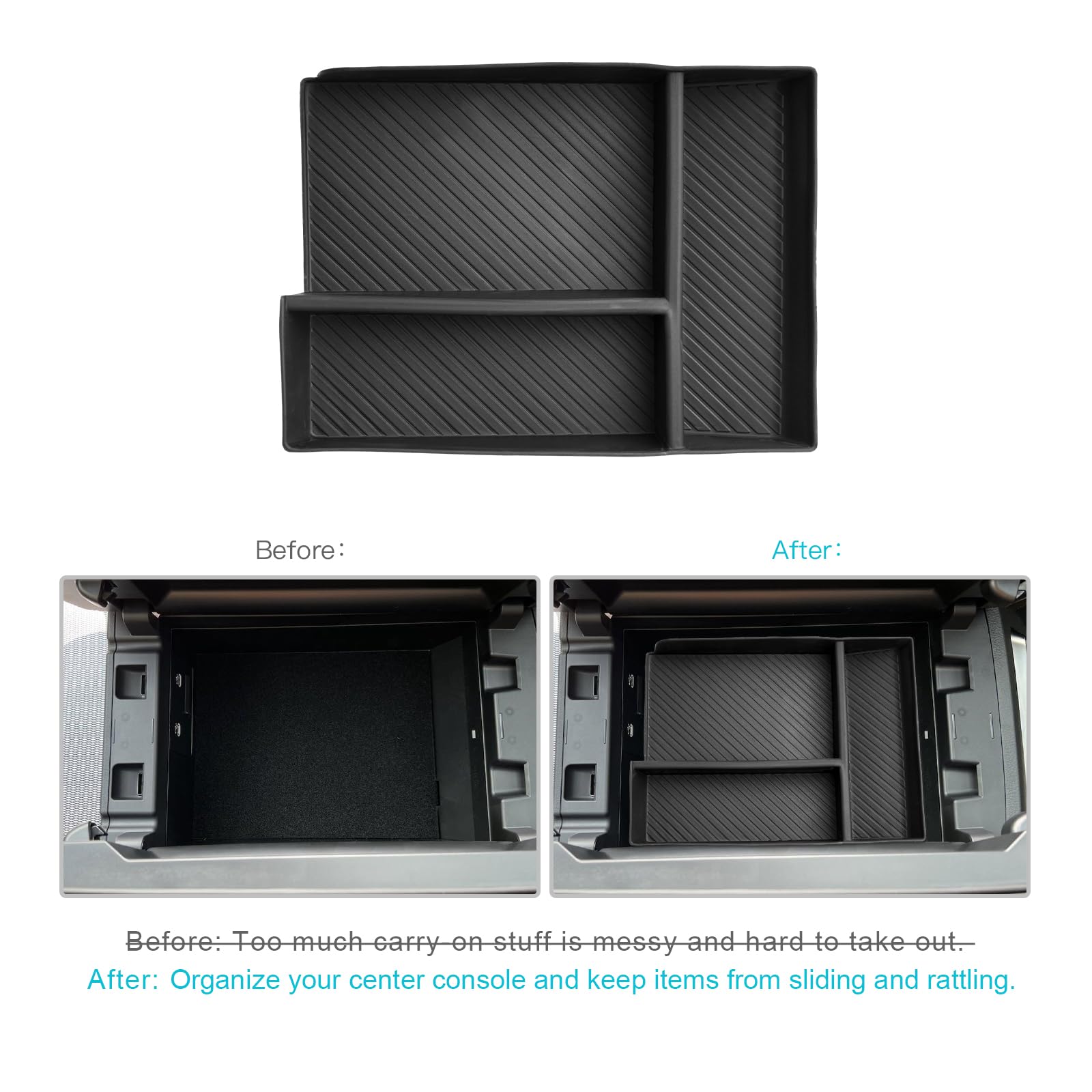 Cdefg For 2024 2025 Mazda Cx-90 Cx-70 Center Console Organizer Tray Compatible With 2024 2025 Mazda Cx-90 Cx-70 Middle Console Armrest Storage Box 2024 2025 Cx-90 Cx70 Accessories(1 For Armrest Only)