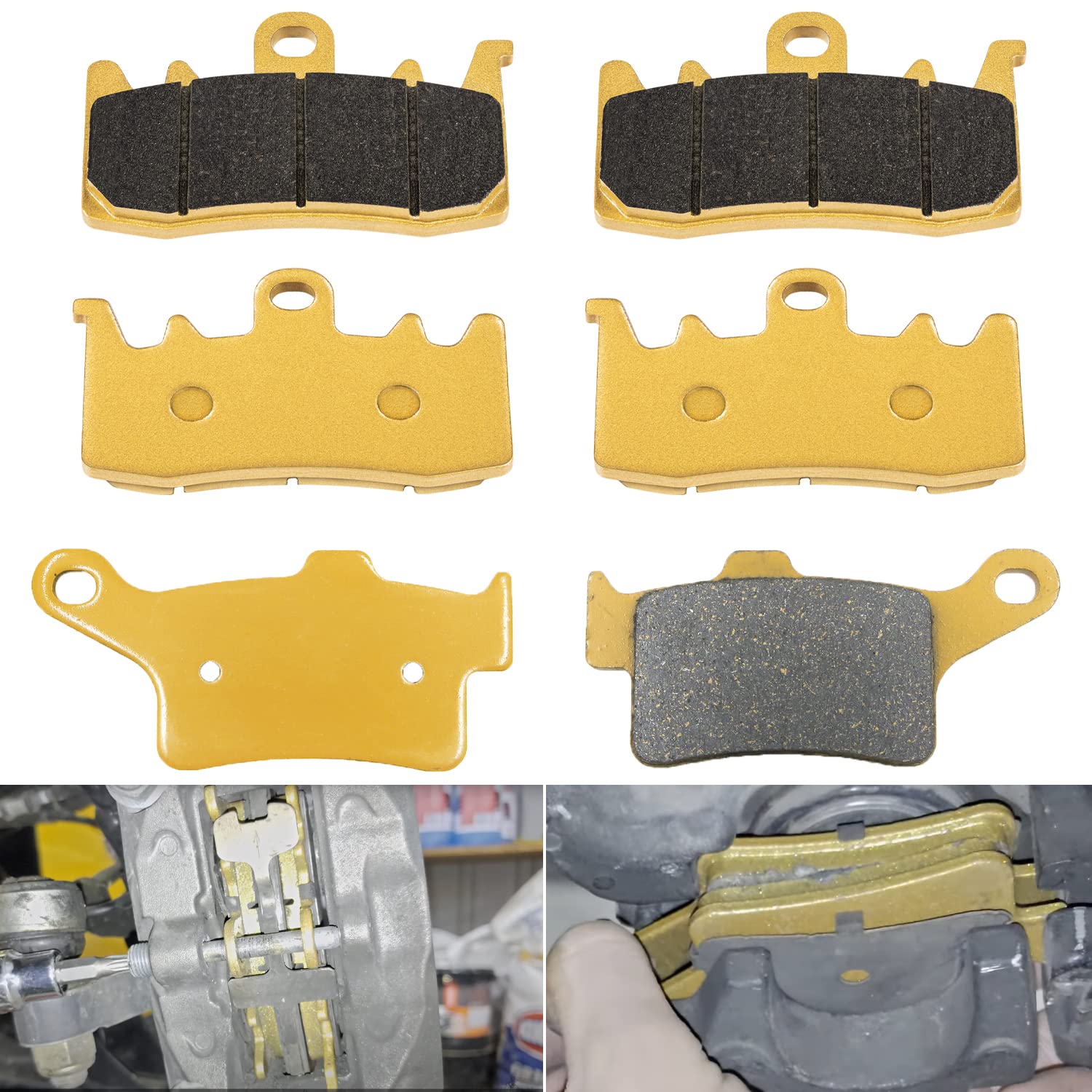 Premium Ceramic Front & Rear Brake Pad Set Fit For Can-Am Spyder Rs Rs-S Rt Rt-S St F3 F3-S F3-T, Brake Pads Kit For Cam Am Spyd