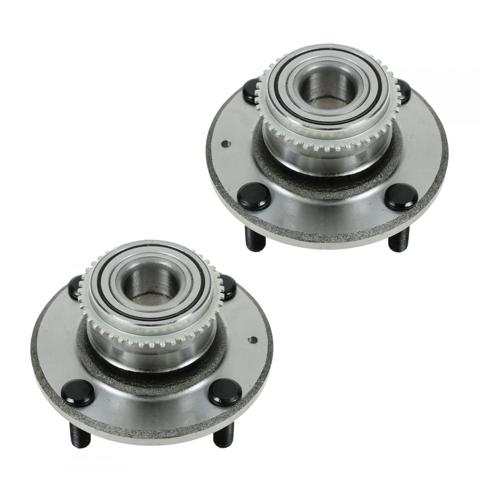 Trq Rear Wheel Hub Bearings Assembly Set Compatible With 2002-2005 Mitsubishi Lancer