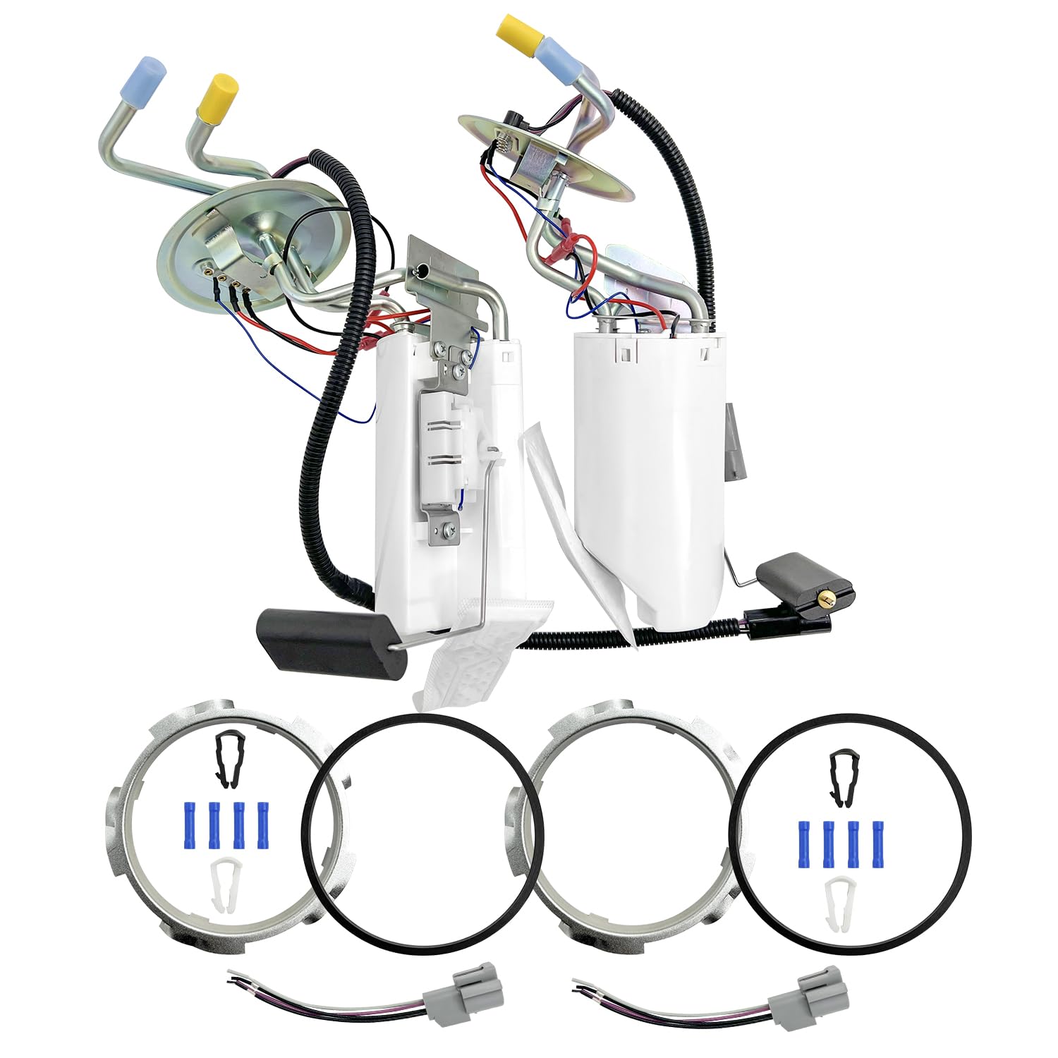 Front & Rear Fuel Pump Assembly Compatible With Ford F-150 F-250 F-350 1992 1993 1994 1995 1996 1997 Sp2005H Sp2007H
