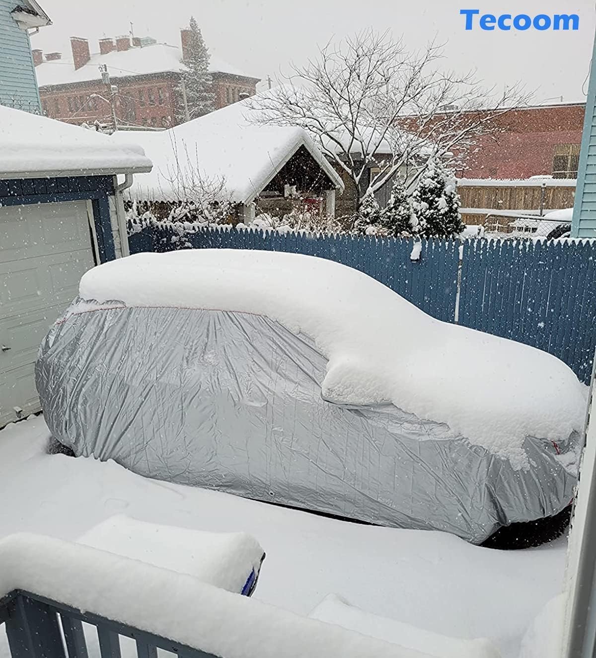 Tecoom Waterproof Car Cover For Tesla Model Y Honda Crv, Uv Protection Car Covers For Toyota Corolla Rav4 Jeep, Door Zipper/Lock