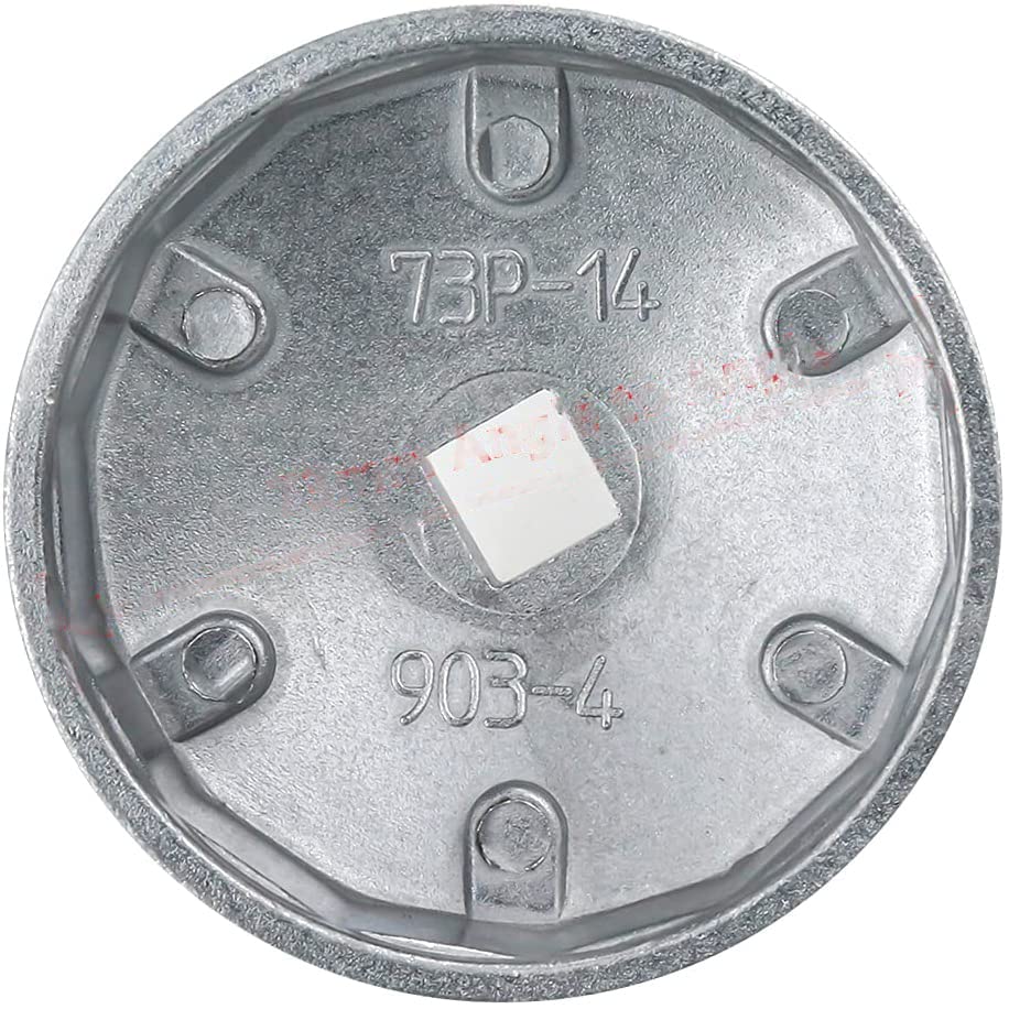 Rannb Oil Filter Cap Wrench 74Mm Max Inner Dia Aluminum Alloy 14 Flute Model 903-4