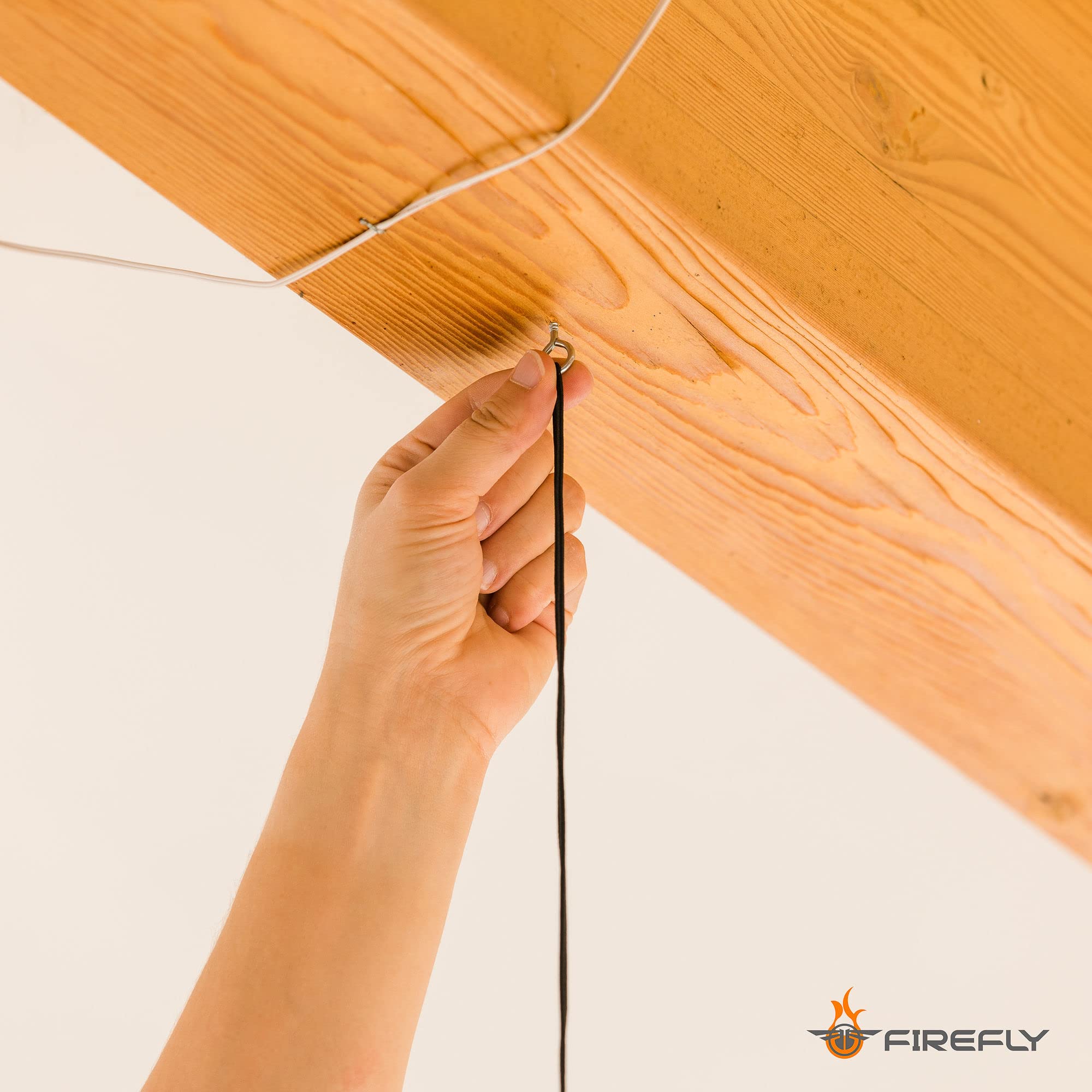 Firefly Orange Garage Parking Guide - Single-Pack Tennis Ball Car Stopper on a String, Parking Aid for Easy Vehicle Positioning