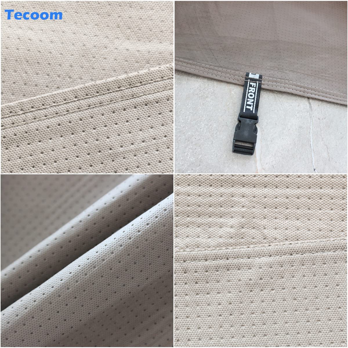Tecoom Thick Shell Truck Pickup Car Cover Waterproof Windproof With Straps Buckles Antenna Patch Fit For Ford F150 Ram 1500 Chev