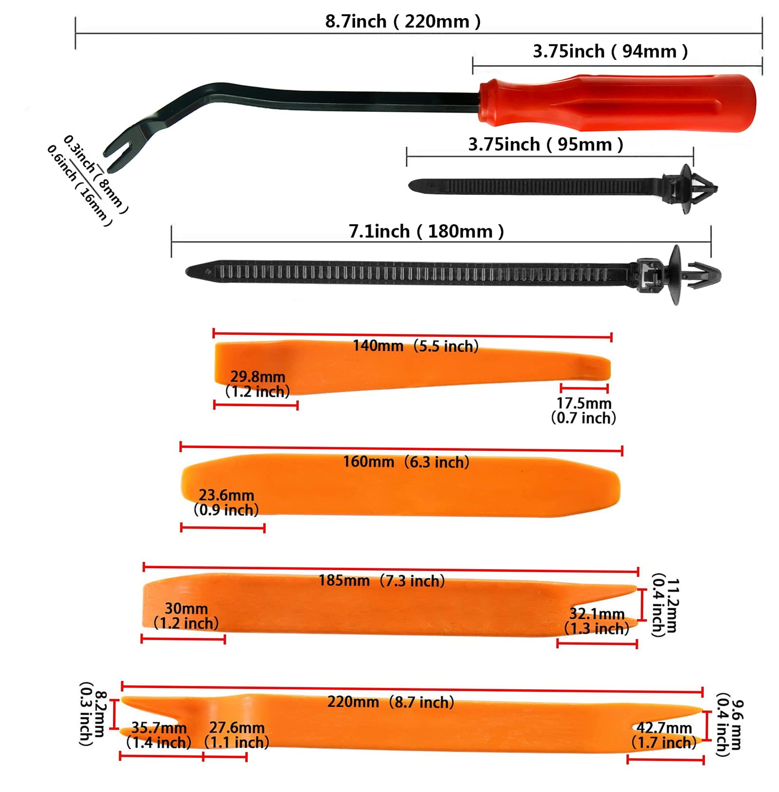 Car Push Retainer Clips 24 Most Popular Sizes Fasteners 845 Pcs Automotive Plastic Clips Auto Push Pin Rivets Set With 10 Cable