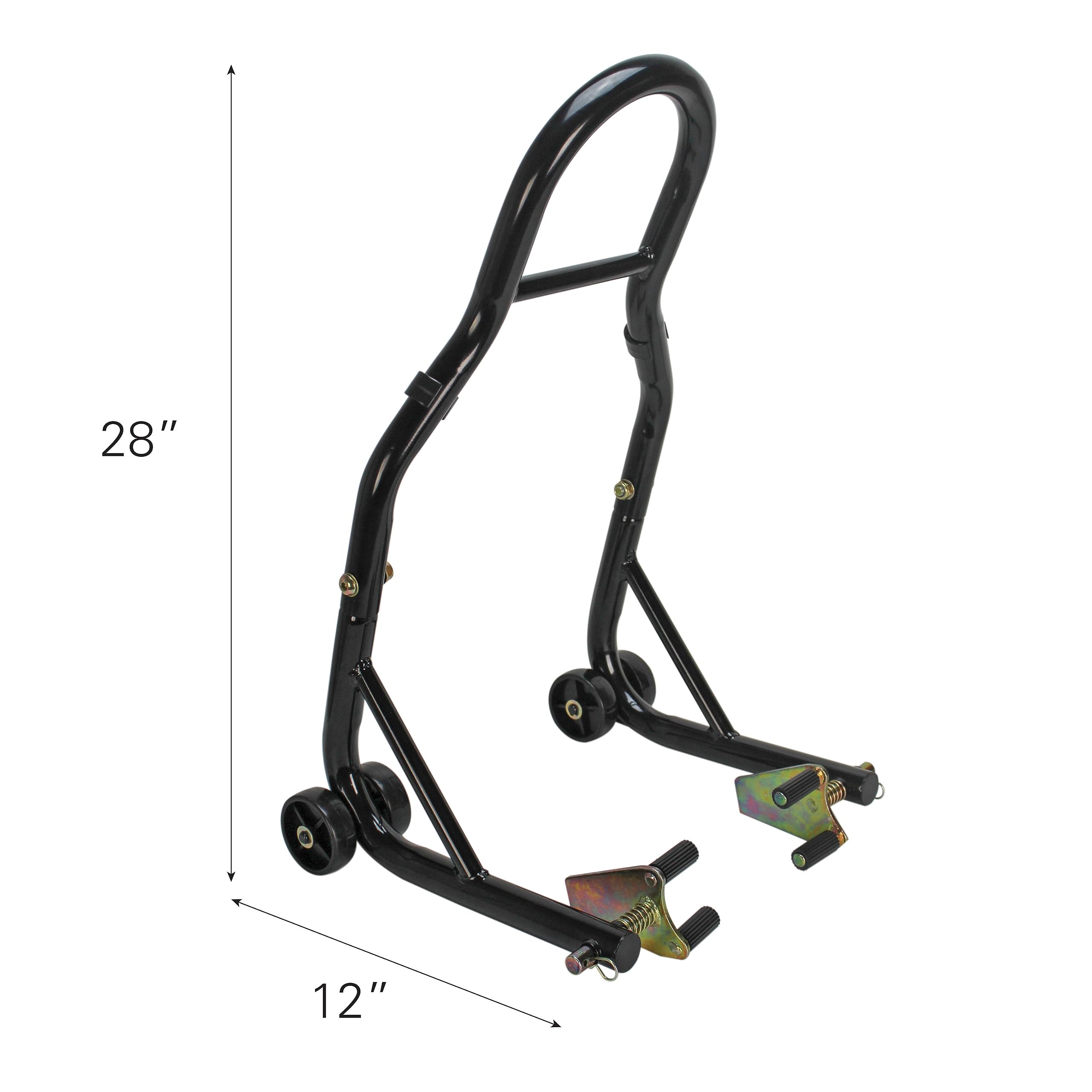 Extreme Max 5600.3261 Sport Bike Motorcycle Front & Rear Spool-Style Lift Stand - Fits Most Yamaha, Honda, Kawasaki, Suzuki, Duc