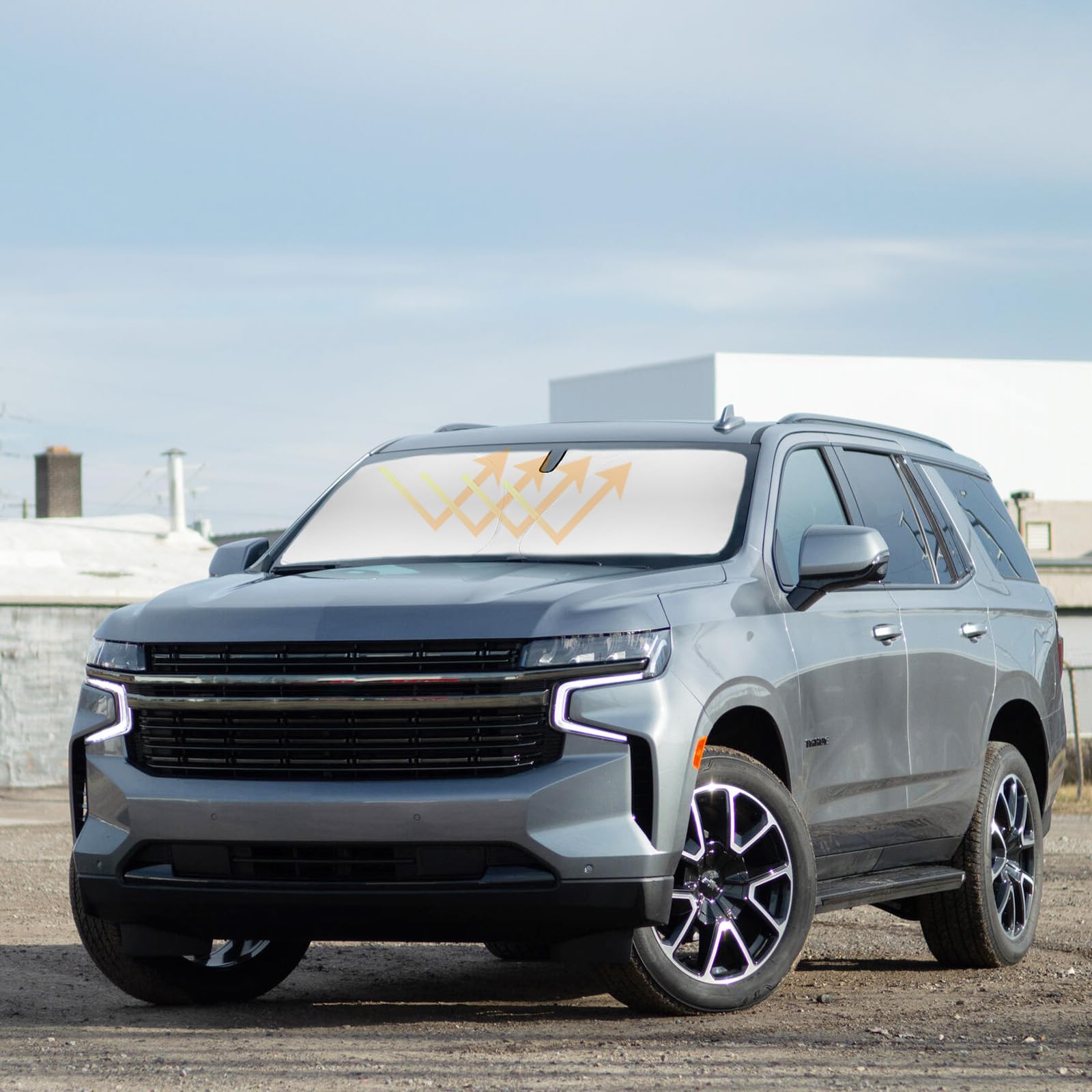 Windshield Sun Shade Car Sunshade For 2021 2022 2023 2024 2025 Chevrolet Chevy Tahoe Accessories Windshield Sun Visor Cover For