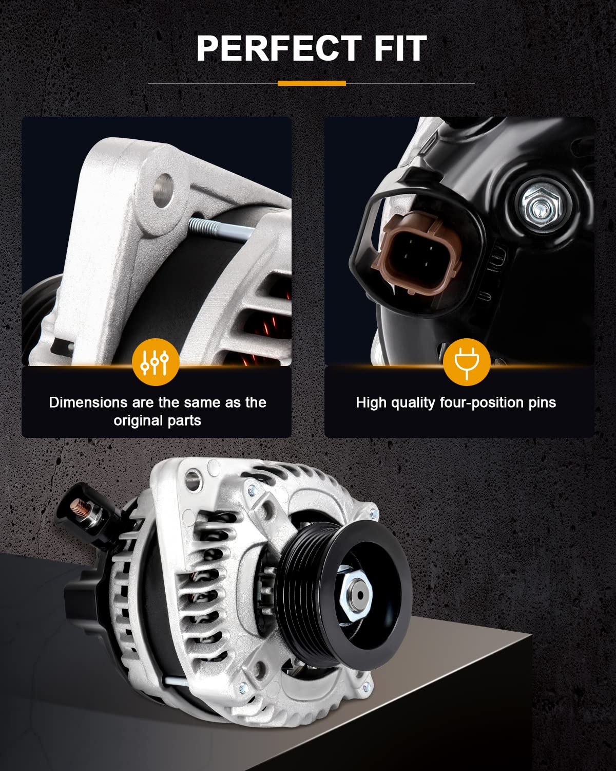 ROADFAR New Alternator Replacement for Honda Odyssey 2008-2010 for Acura TSX 2010-2014 for Acura TL 2009-2014 11391, 31100-RGW-A
