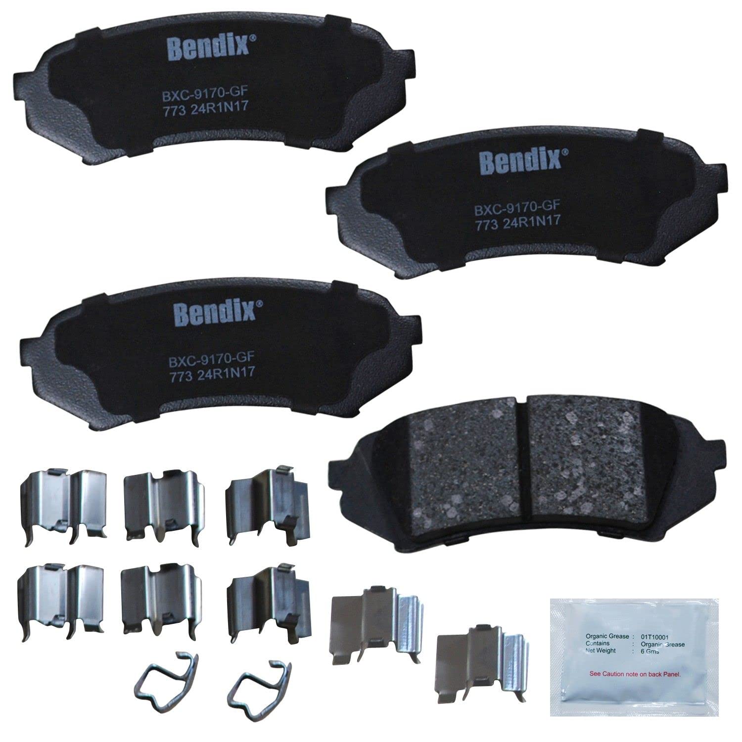 Bendix Priority1 Cfc773 Ceramic Rear Brake Pads For Lexus Lx470 2007-1998, Toyota Land Cruiser 2007-1998