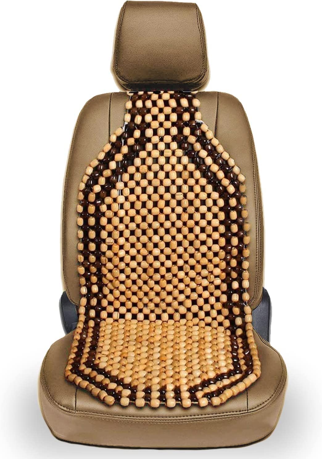 Auto Pearl Car Wooden Bead Seat Cover for All Cars All Cars (Wooden)