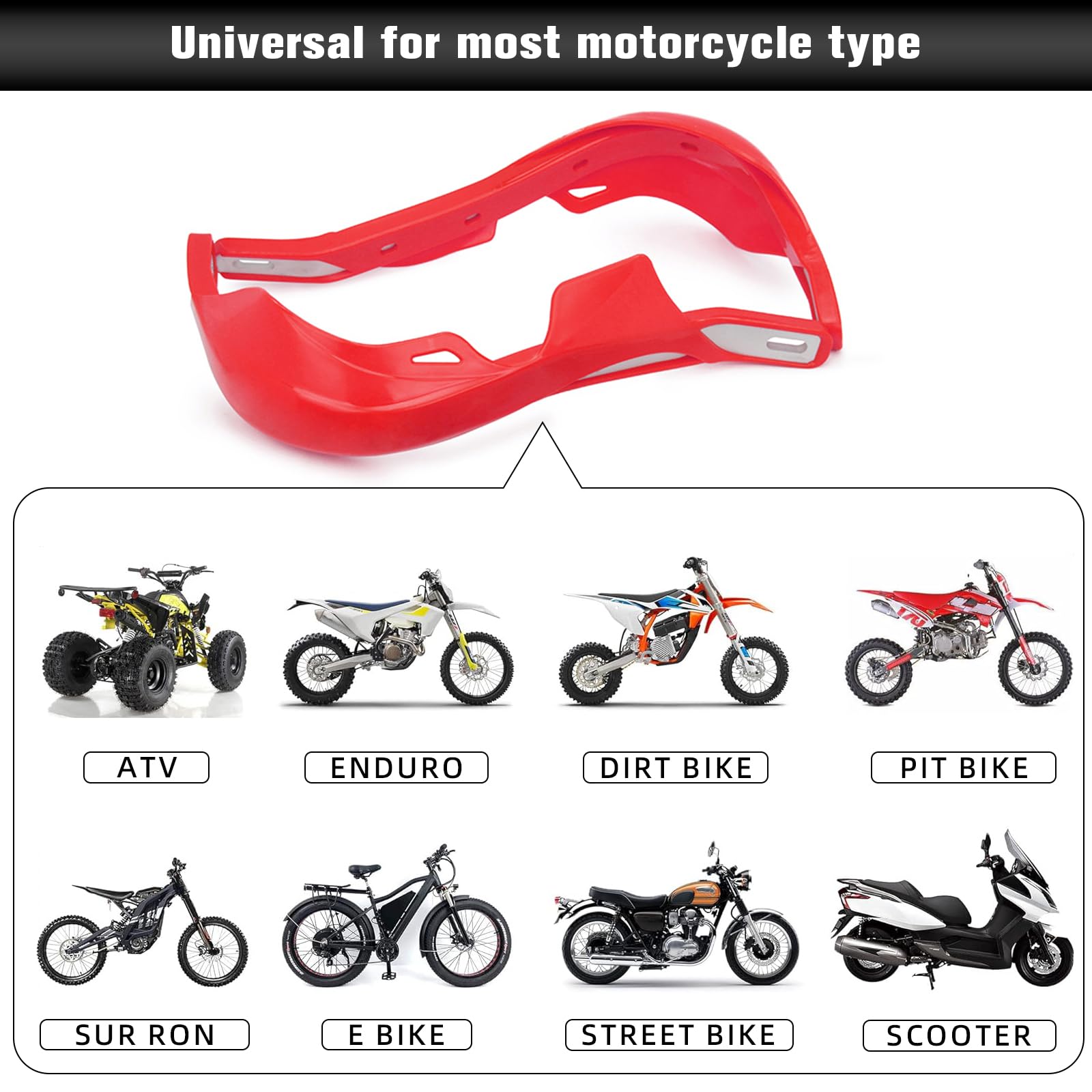 Jfg Racing Dirt Bike Hand Guards,7/8'' And 1 1/8'' Handlebar Motorcycle Handguards Accessories Universal For Dirtbike Snowmobile