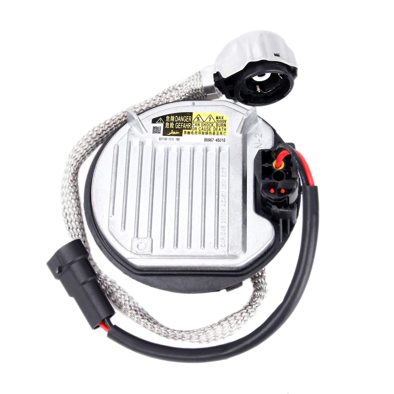 Aupoko Xenon Hid Ballast Headlight 85967-45010, Replaces# Ddlt004 Kdls001, Control Unit Module D4S/D4R With Igniter&Cable, Compatible With Bmw Mercedes Cadillac Jaguar
