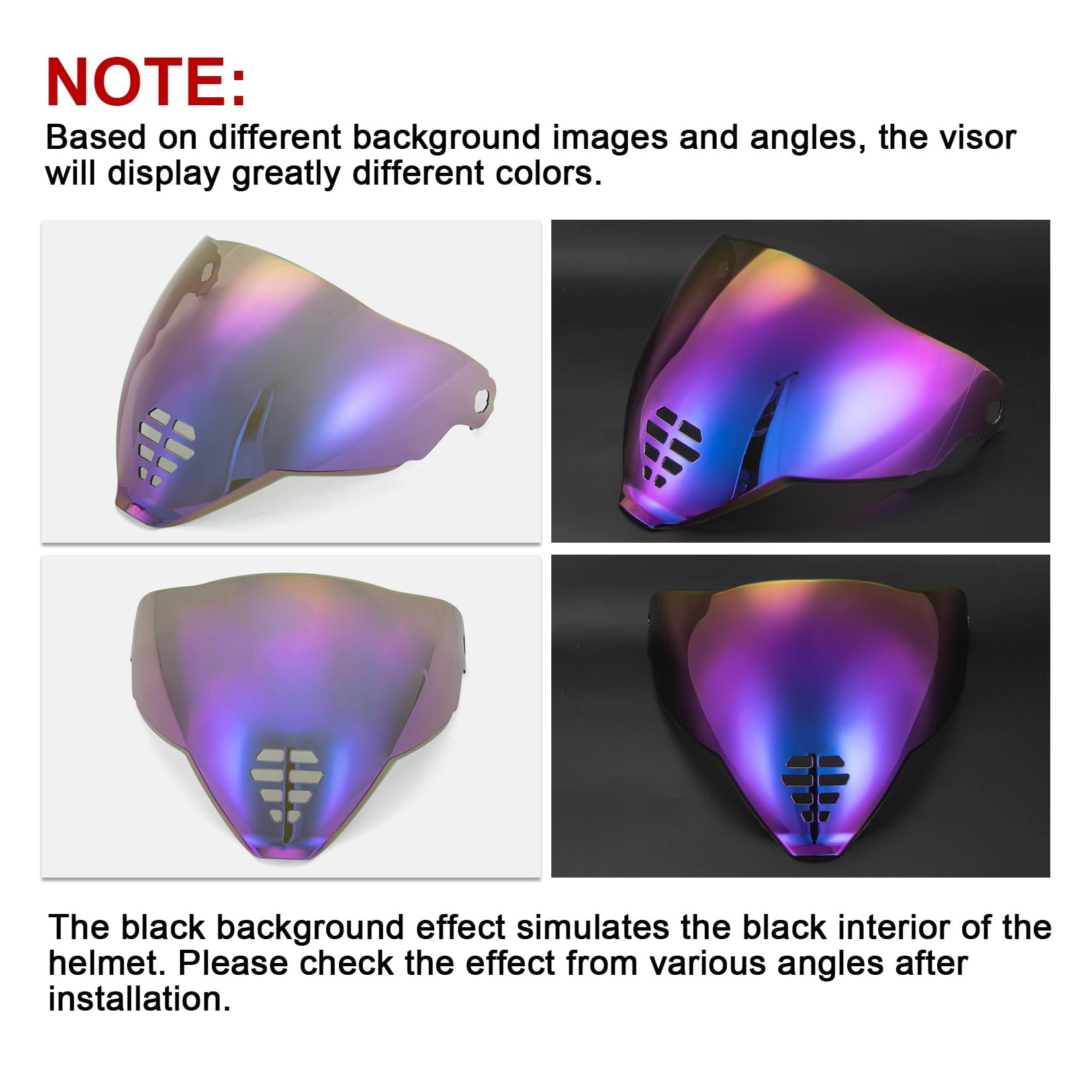 PSLER IC-06 visor- Icon Airflite Face Shield Motorcycle Helmet Visor Accessories Replacement for Icon Airflite IC-06,Deep Purple