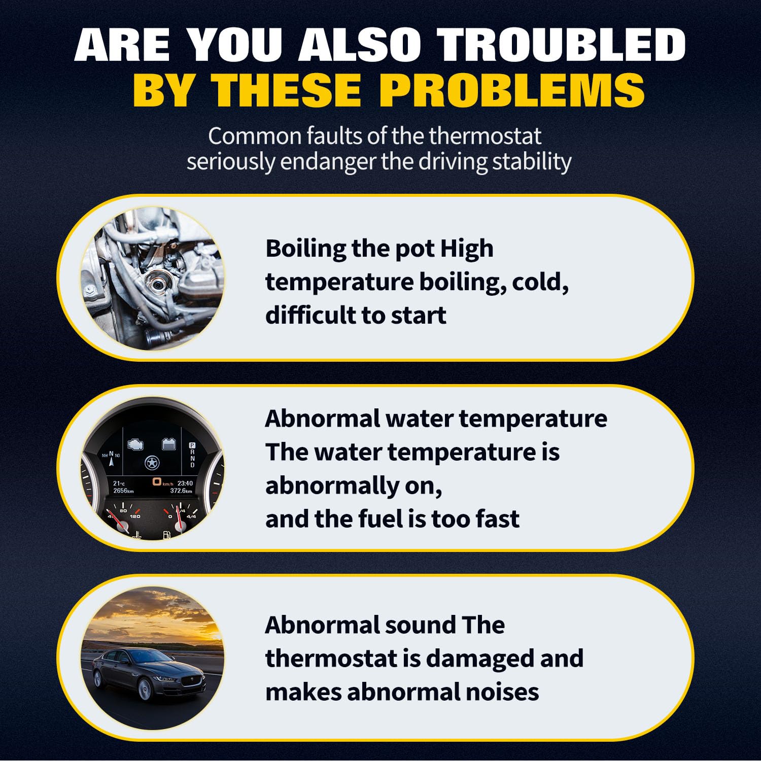 Ocpty Thermostat Housing Fit For Chevy Cruze 2011-2016,For Chevy Sonic 2012-2017,For Buick Encore 2013-2017 Engine Coolant Thermostat Housing Assembly Replaces 55565336,55579010,902-808