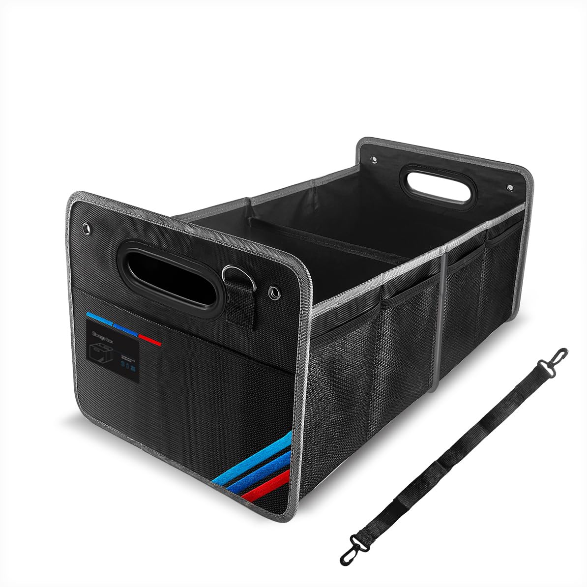 Junsungo Car Trunk Organizer, Portable, Collapsible, Waterproof, Oxford Cloth, Aluminum Handle, Ideal for SUVs, Cars, Camping, S