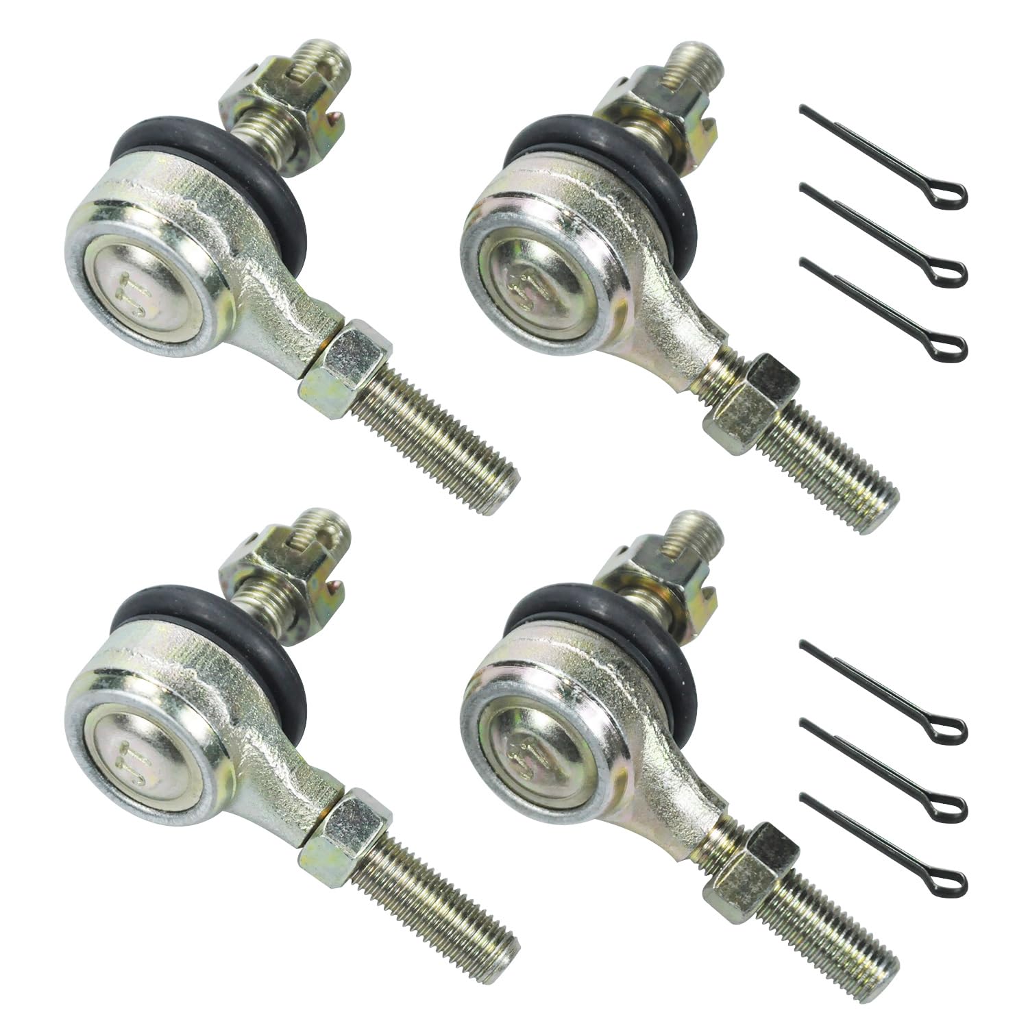 HOLATO 10-10mm Left Right Tie Rod Ball Joint for 50cc 70cc 90cc 110cc 125cc Tao Tao ATK 125 Coolster Baja Kazuma Roketa 4 Wheele