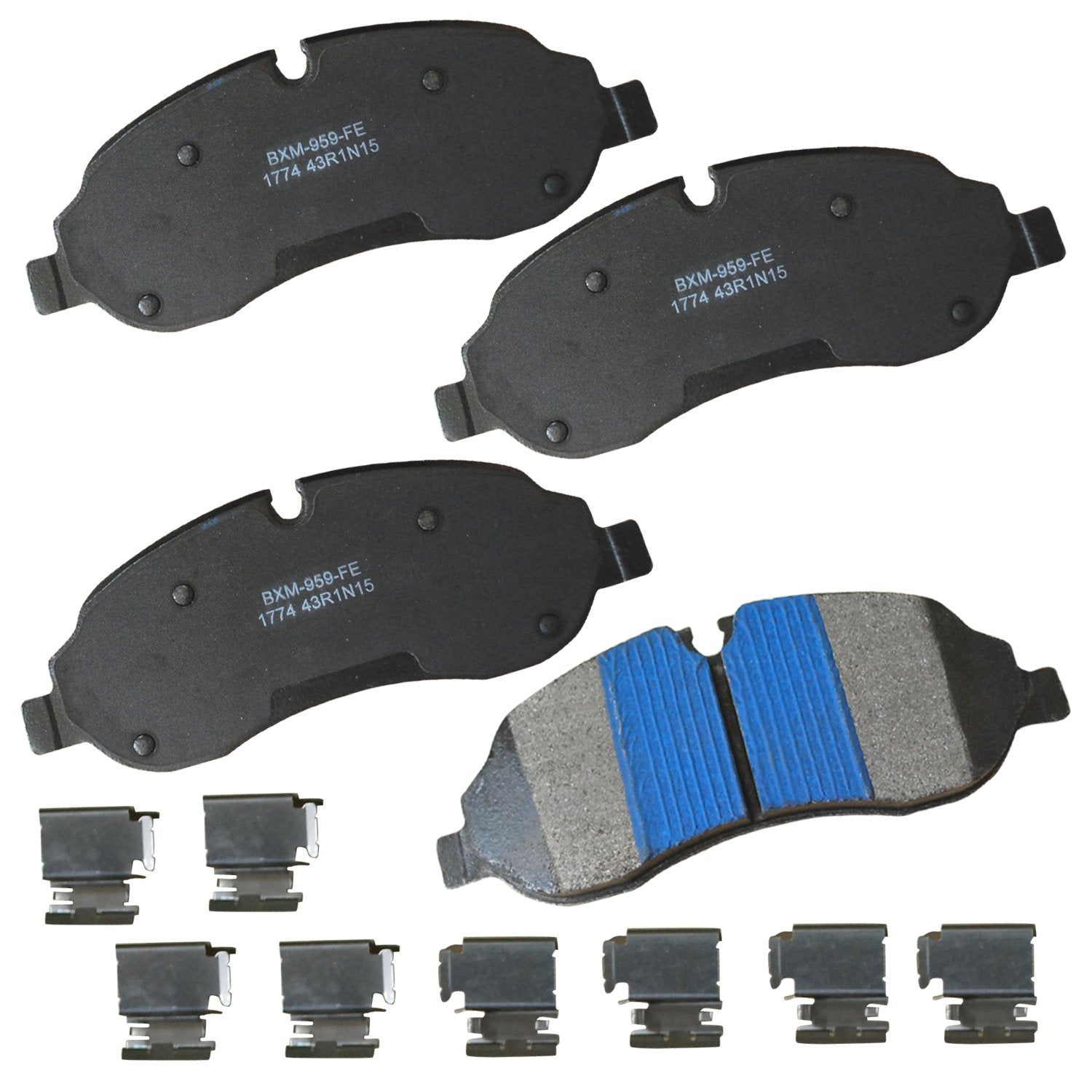 Bendix Premium Sbm1774 Semi-Metallic Front Brake Pads For Ford Transit 2019-2017, Transit-150 2021-2015, Transit-250 2021-2015,