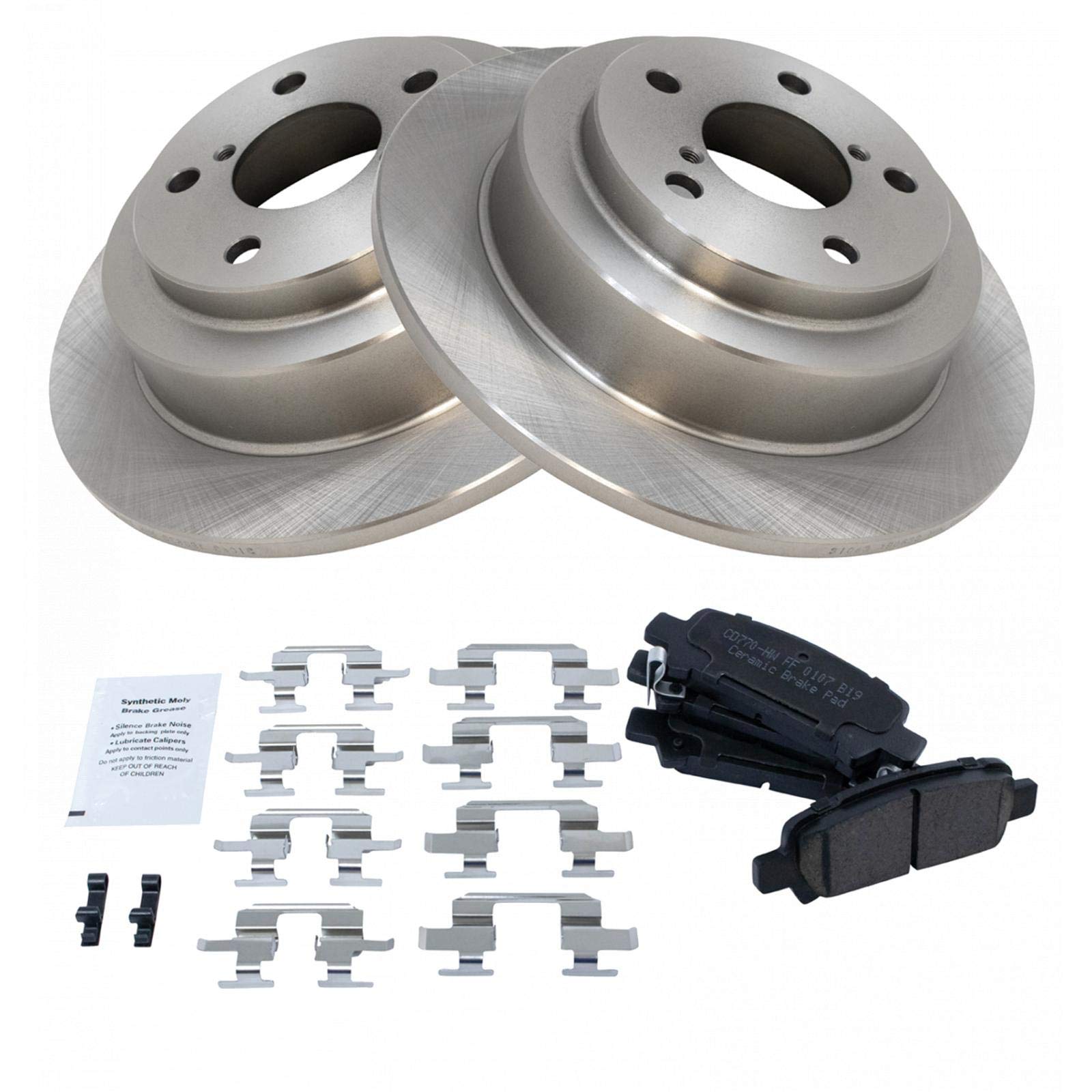 TRQ Ceramic Brake Pad & Rotor Set Kit for Subaru Impreza Forester