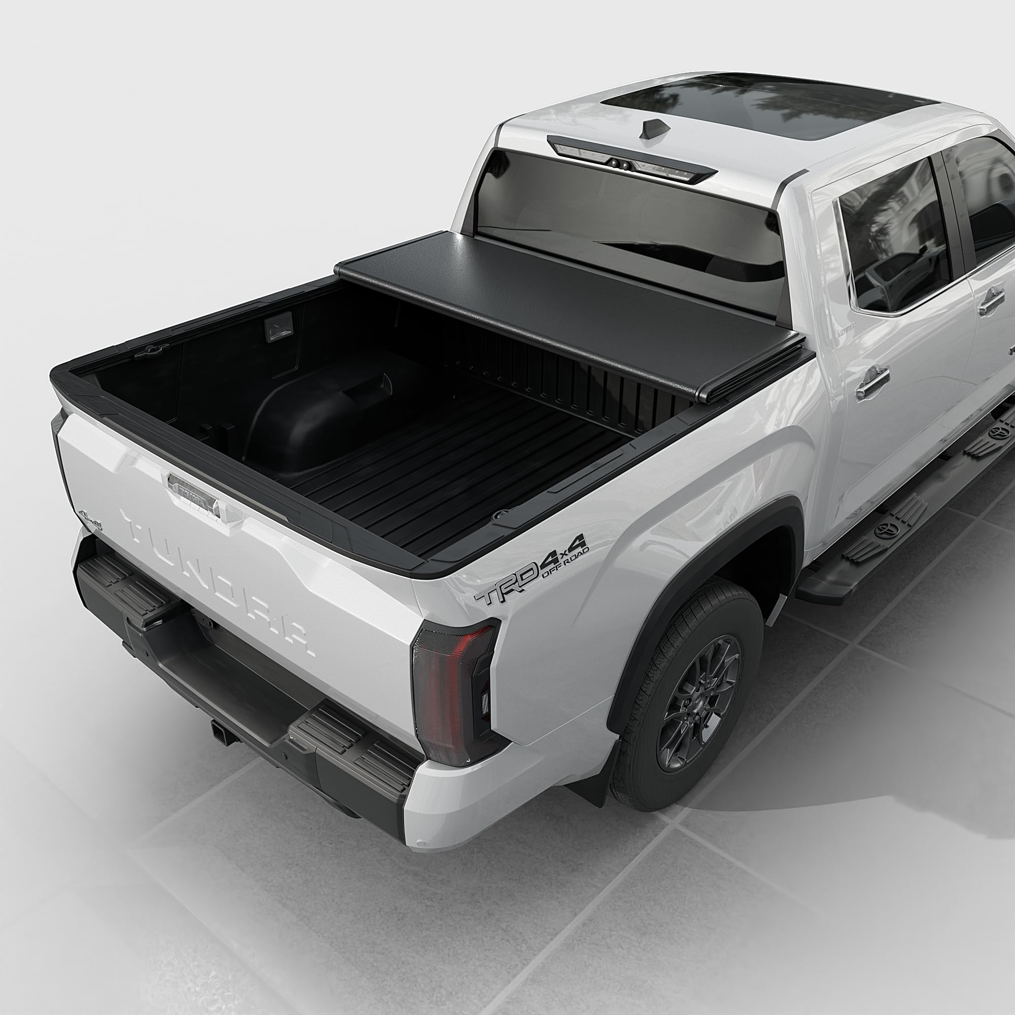 Toptiny Low Profile Hard Folding Truck Bed Tonneau Cover Fits 2022-2025 Toyota Tundra 6'6'' Bed (78.7'')