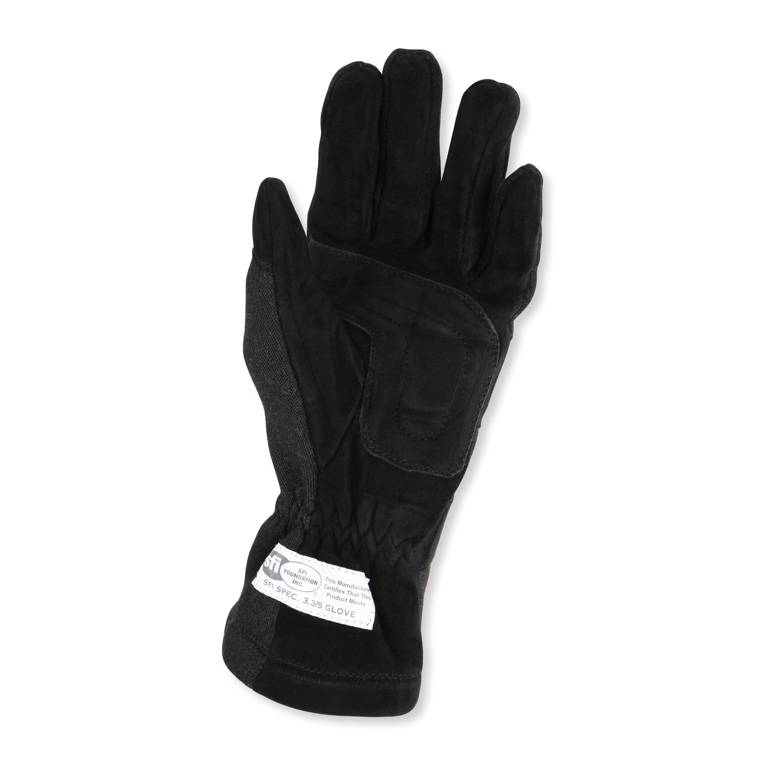 Racequip Race Gloves 355 Series 2 Layer Nomex Sfi 3.3/5 Certified Black Large 355005