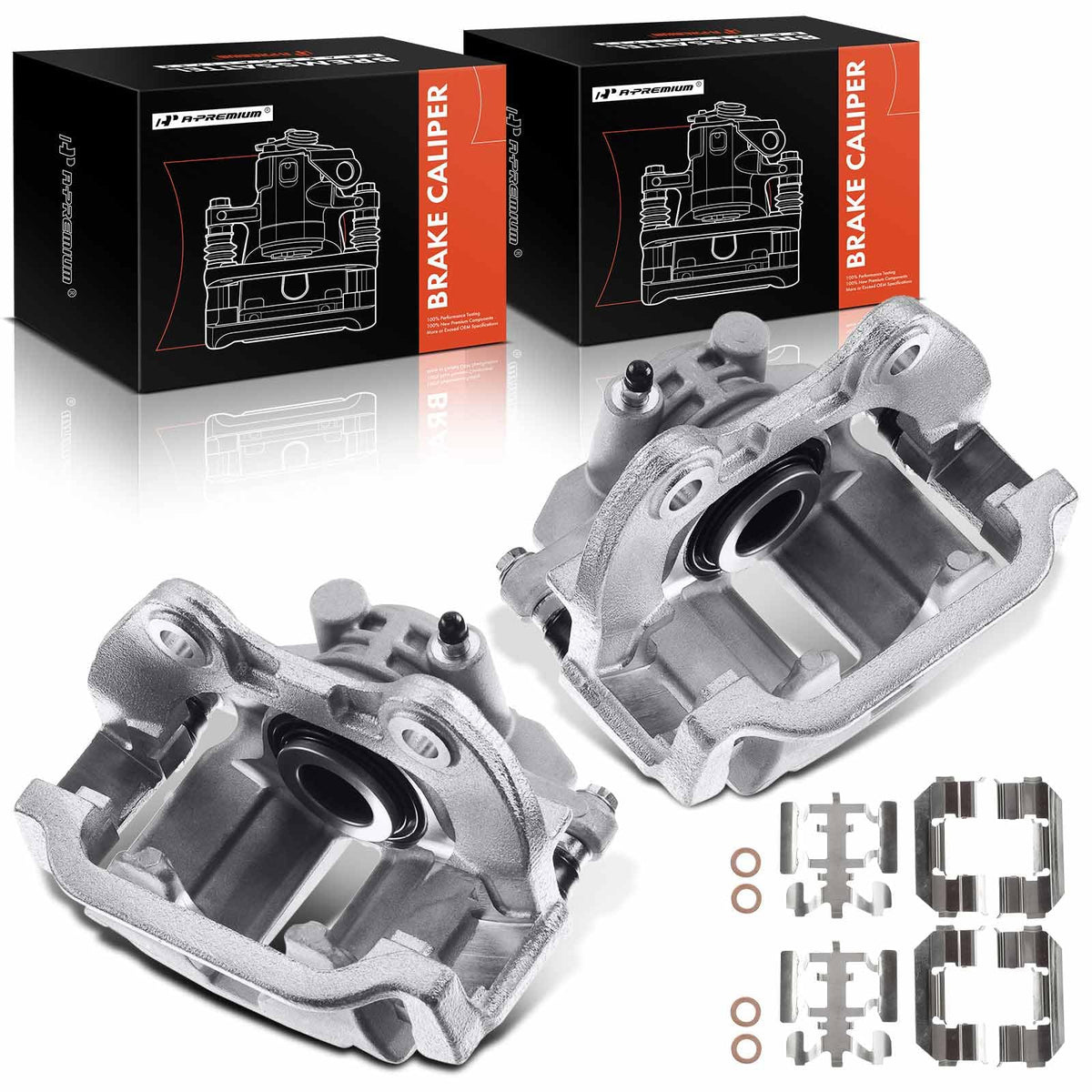 A-Premium Brake Caliper Assembly Replacement For Cadillac Deville Chevrolet Astro Tahoe Silverado 1500 Suburban Gmc Safari Sierr