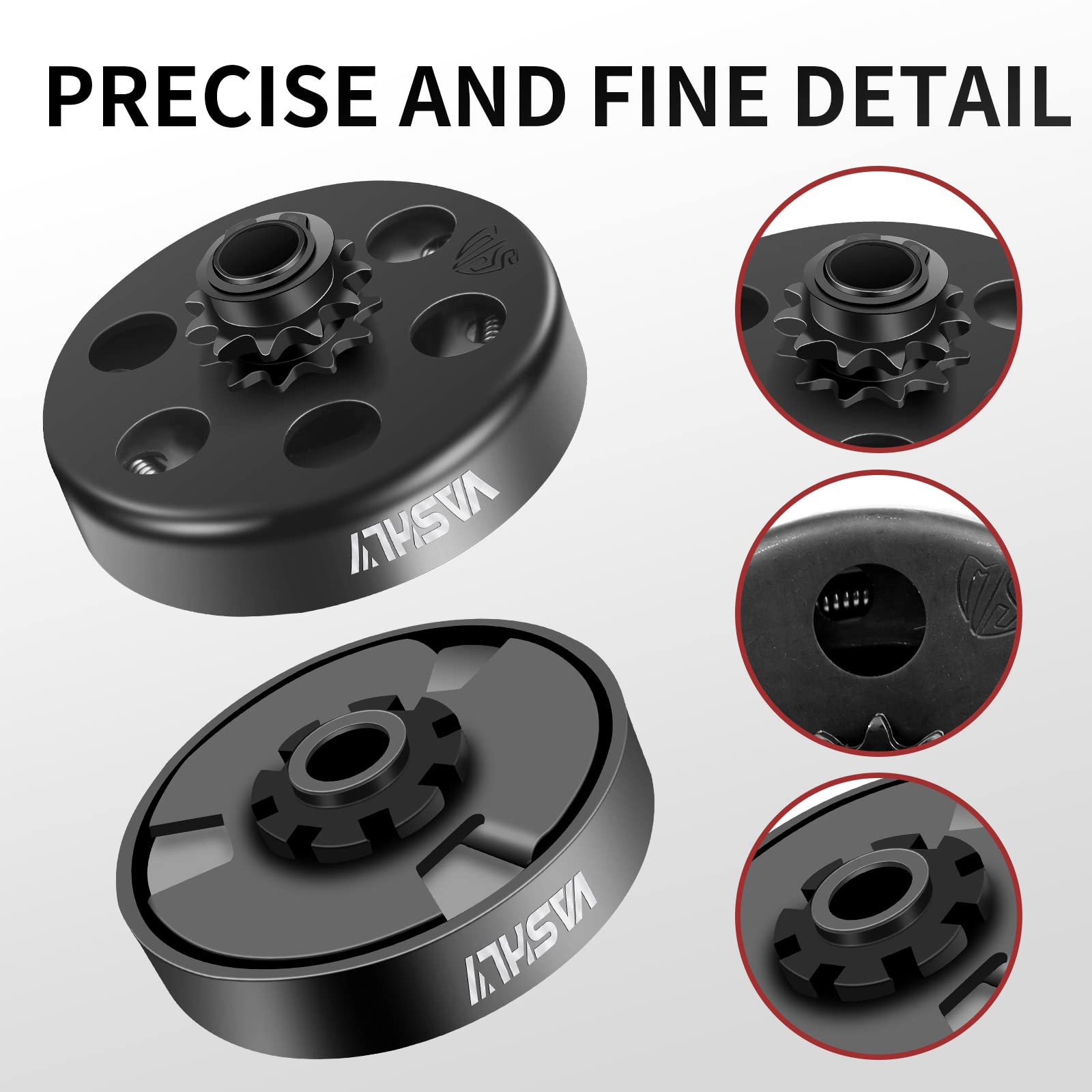 Vashly Go Kart Clutch 5/8" Bore 11 Tooth For #35 Chain Predator 212 Clutch 11T Centrifugal Clutch Perfect For Go Kart, Minibike And Fun Kart Engine