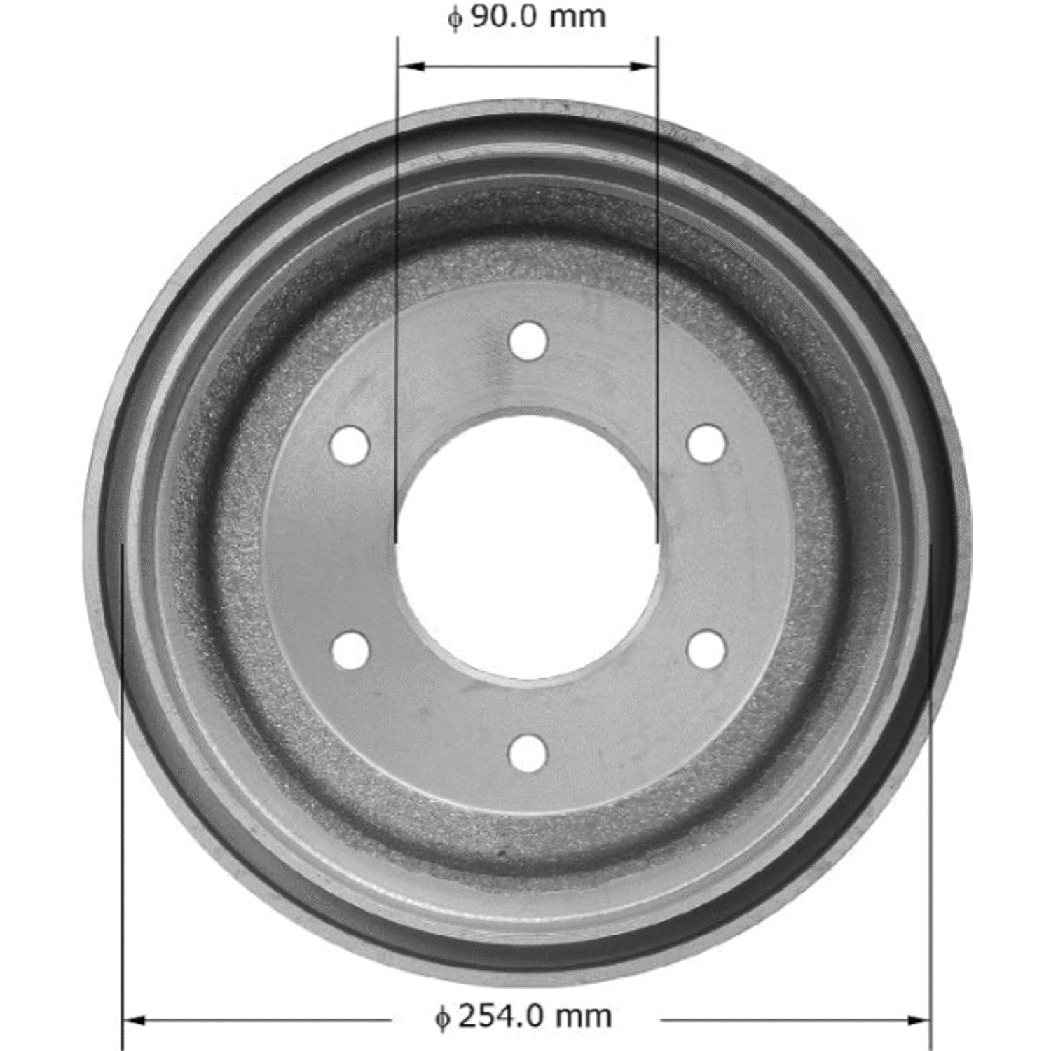 Bendix Premium Pdr0374 Brake Drum Compatible With Nissan 521 Pickup 1972-1969, 620 1979-1975, 620 Pickup 1974-1972, 720 1981-198
