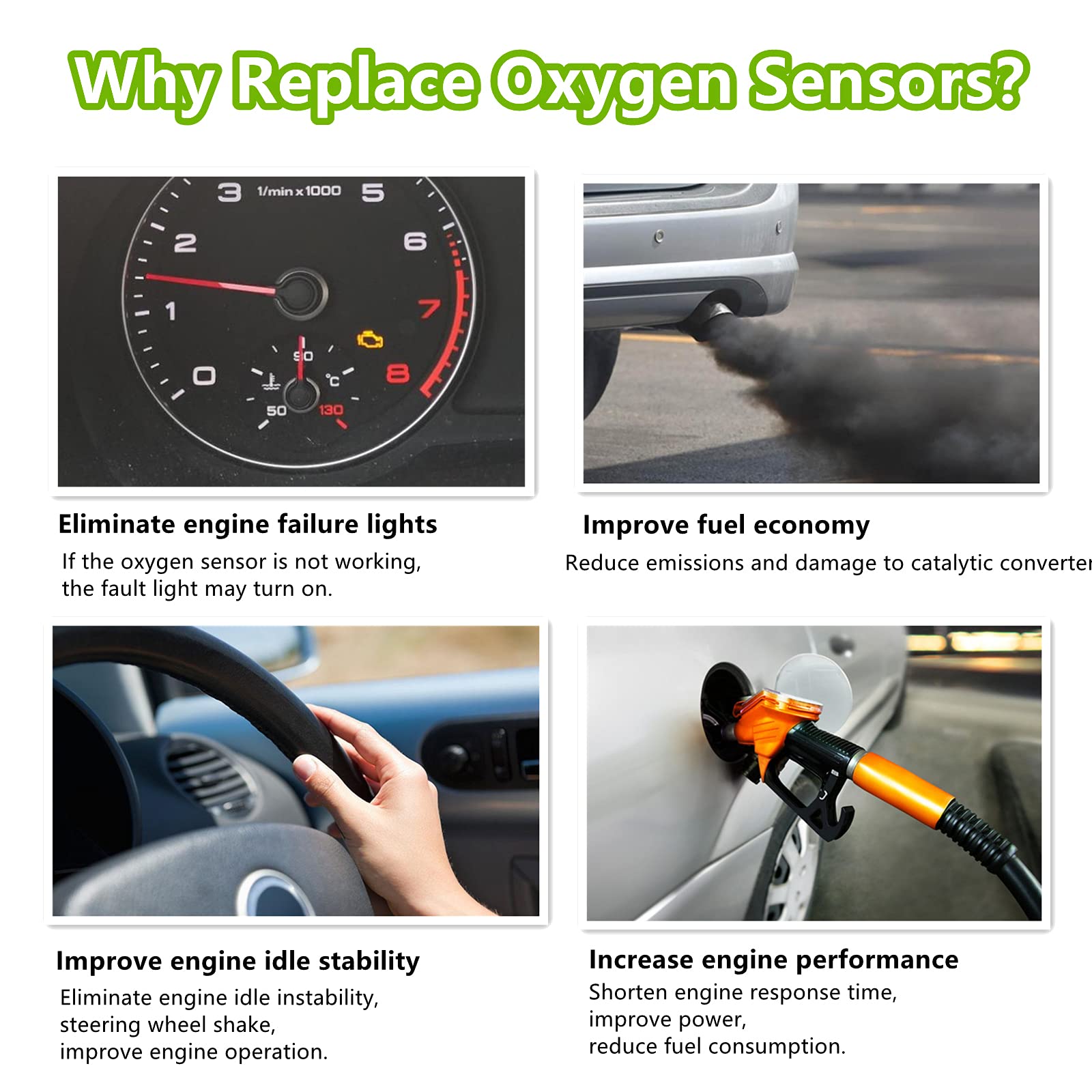 Doskjok 234-4380 O2 Oxygen Sensor Air Fuel Ratio Downstream Compatible With Altima Sentra Maxima Murano Rogue Quest G37 1Pcs