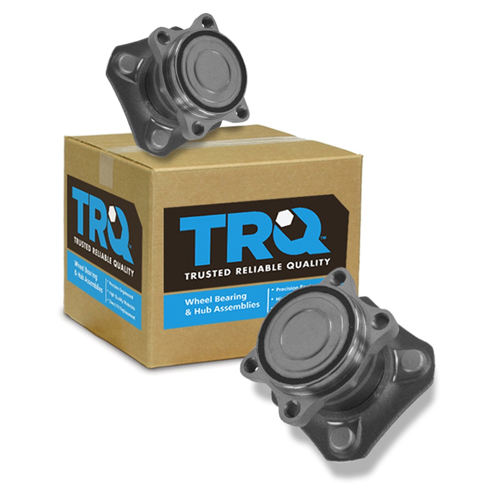 Trq Rear Wheel Hub Bearings Assembly Set Compatible With 2007-2012 Nissan Sentra