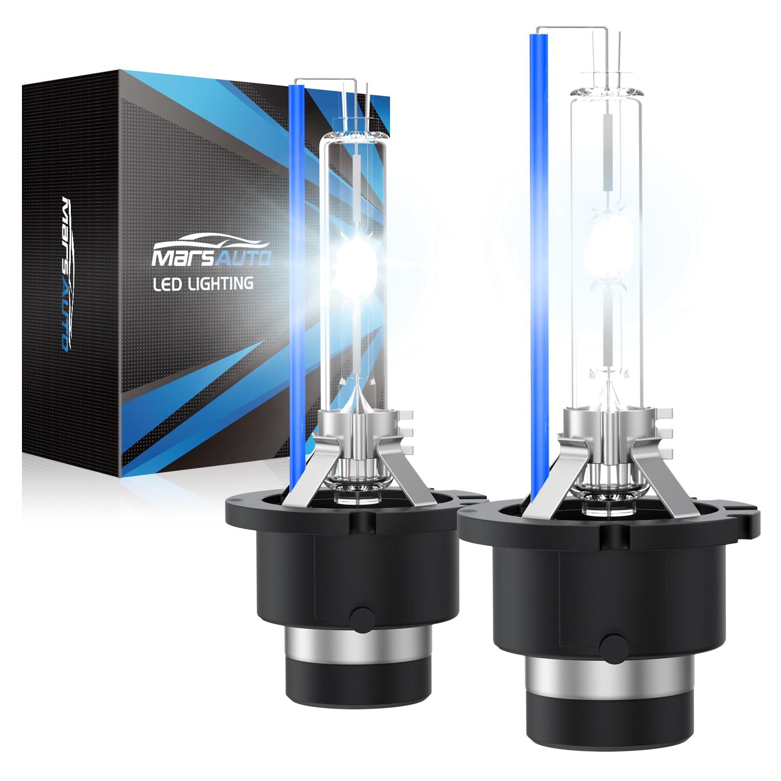 Marsauto D2S D2R Hid Bulbs, 85122 66240 66040 66240 Hid Xenon Bulbs, 35W D2S 8000K White Blue, Pack Of 2