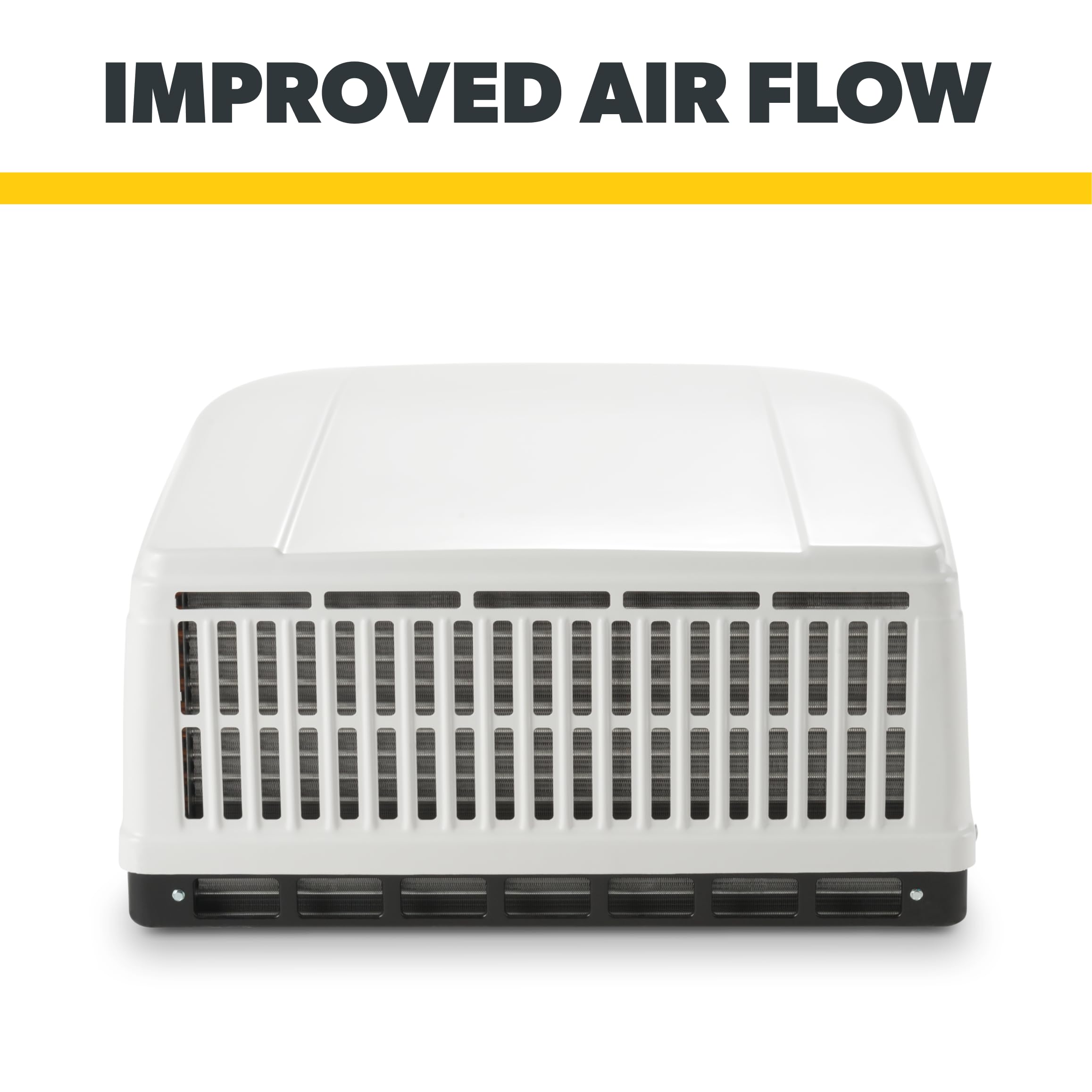 Dometic 9105304480 Brisk Ii Evolution Air Conditioner With Heat Pump - 15K Btu, Standard Profile Rooftop Heat Pump, Ducted Or Non-Ducted Application, Polar White